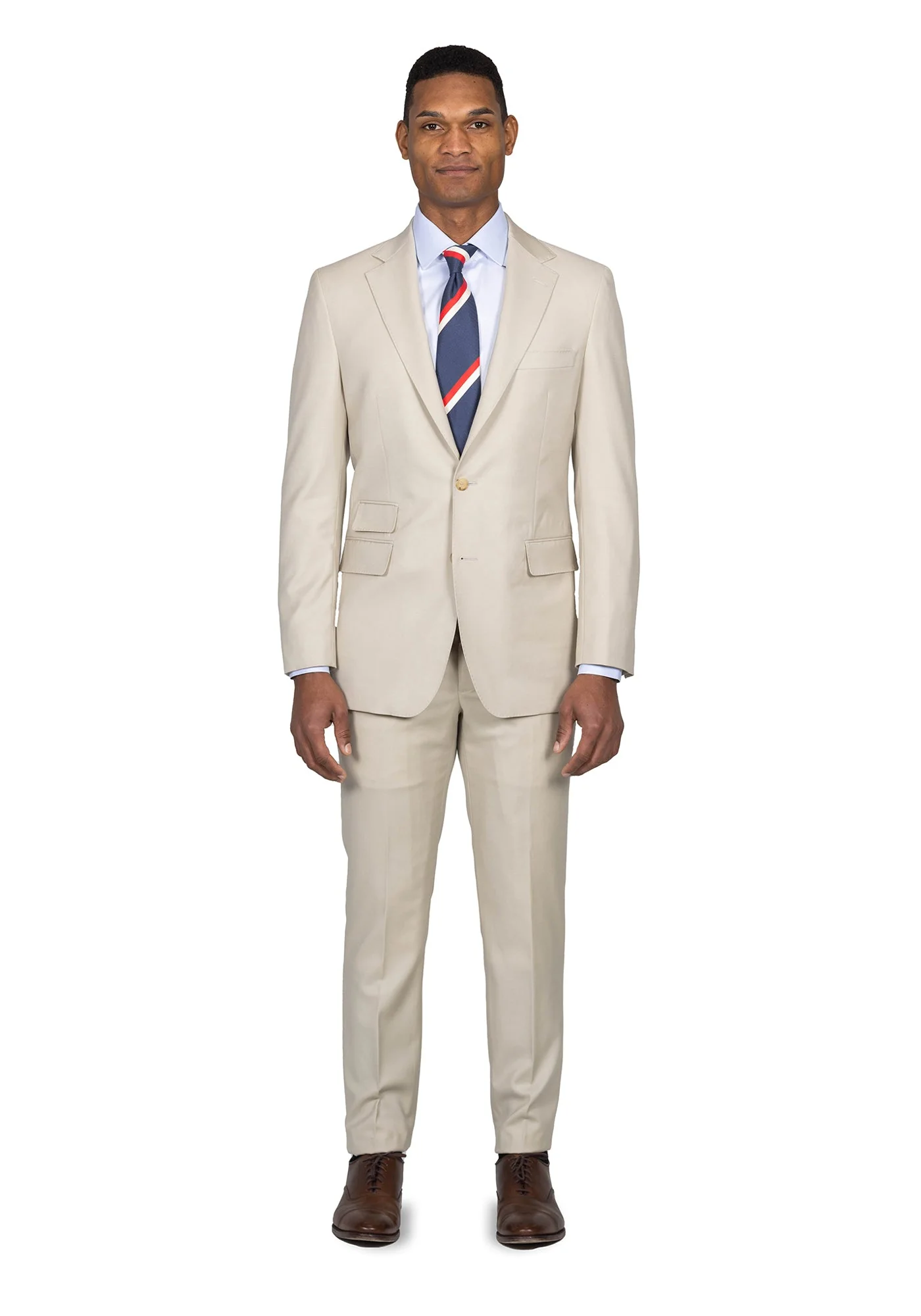 The Trivero Beige Twill Blazer