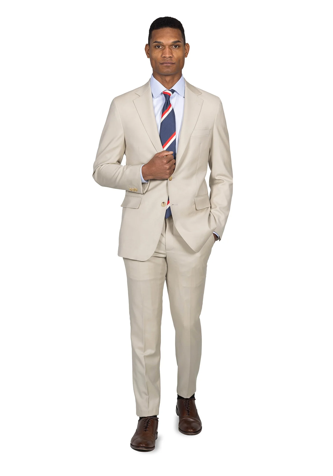 The Trivero Beige Twill Blazer - Image 2