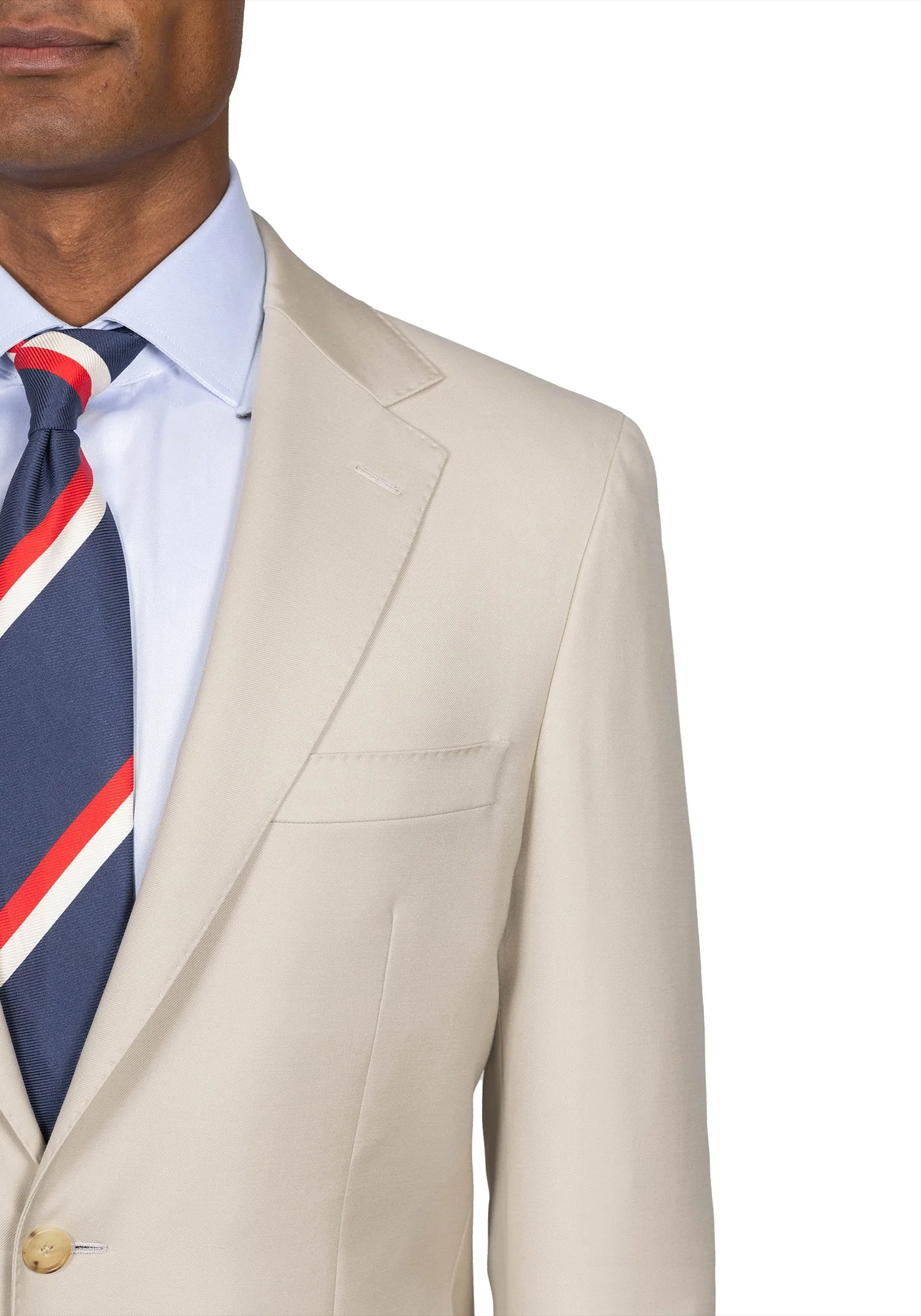 The Trivero Beige Twill Suit - Image 3