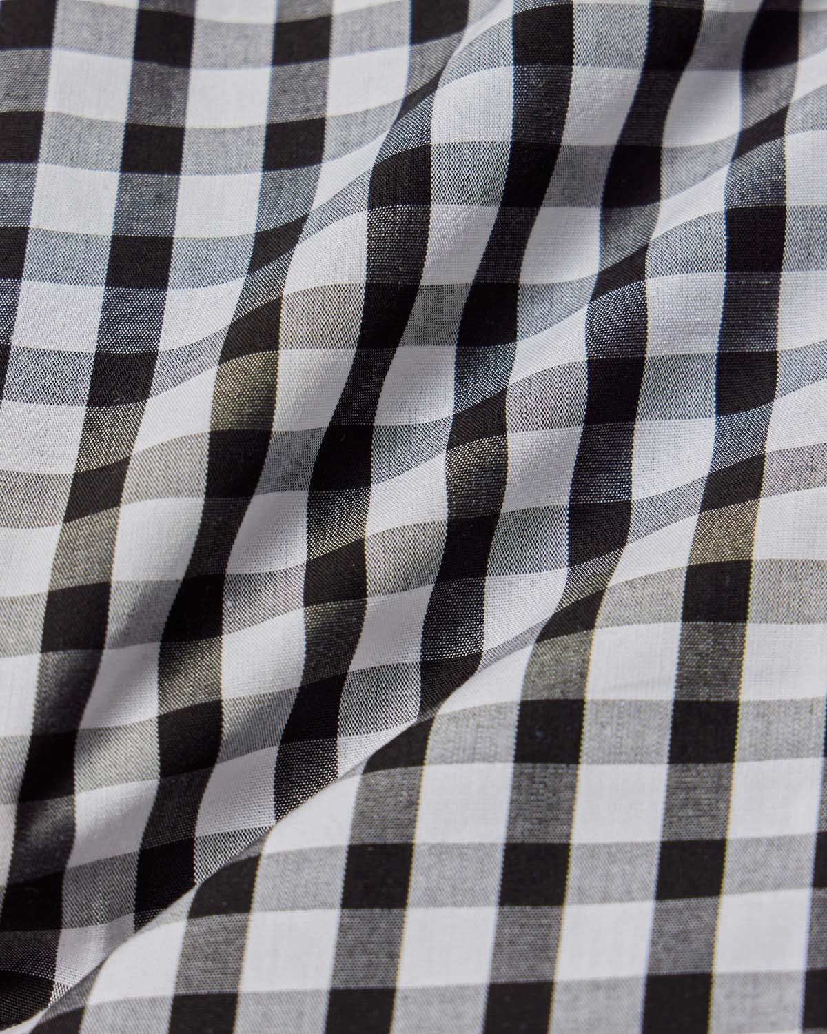 Black Gingham Dress Shirt - Image 4