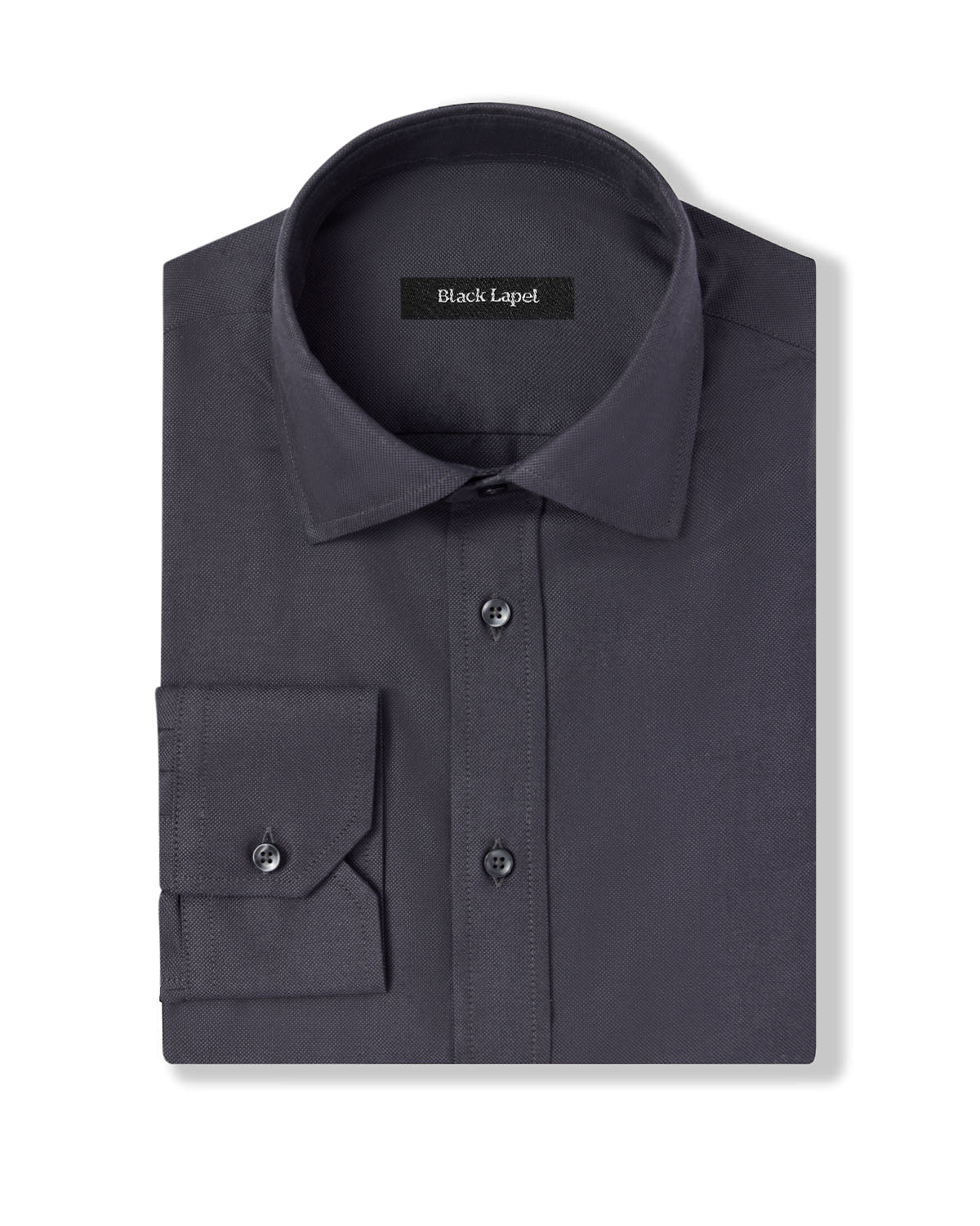 Black Royal Oxford Dress Shirt