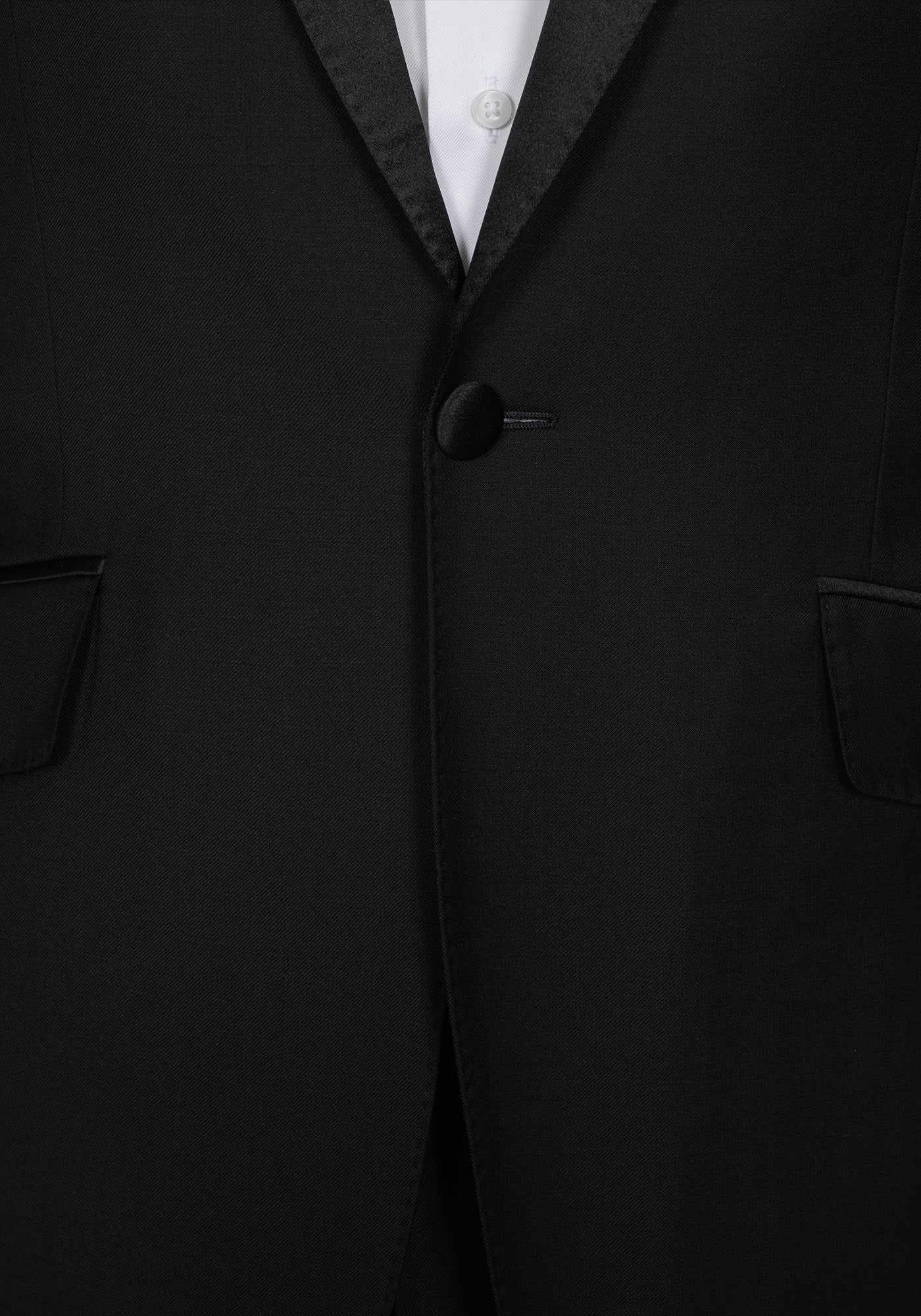 The Radcliffe Black Twill Tuxedo Pants - Image 4
