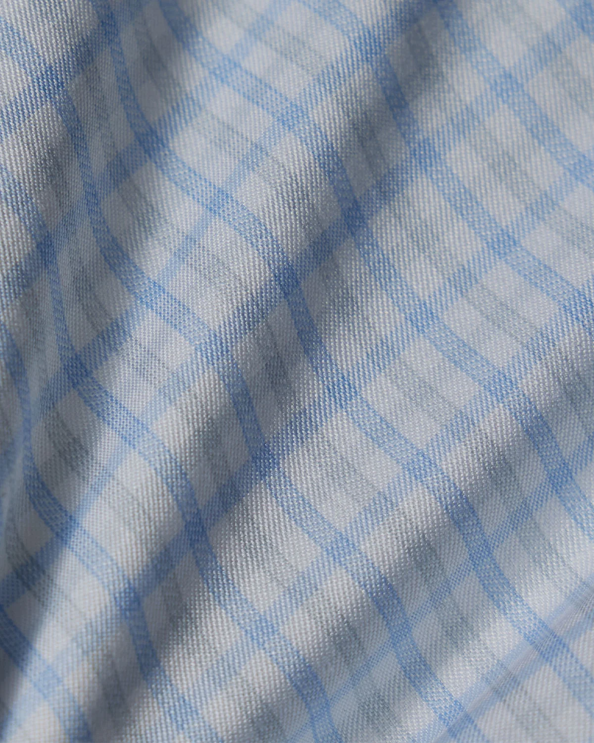 Blue and Grey Check Dress Shirt - Image 4