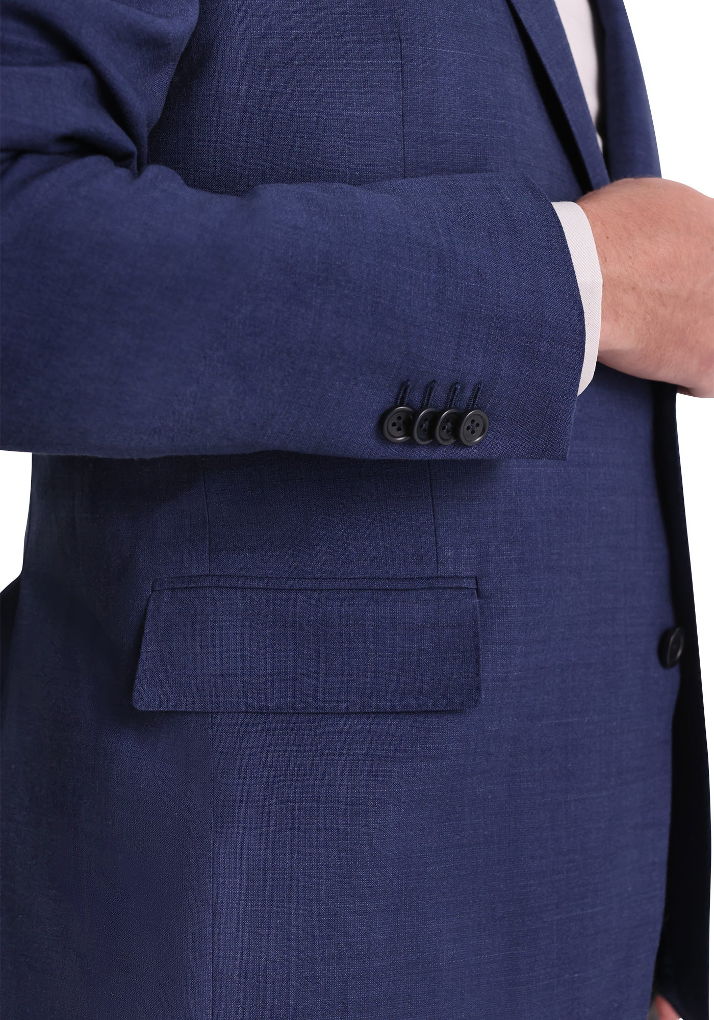Blue Bamboo Blend Suit - Image 3