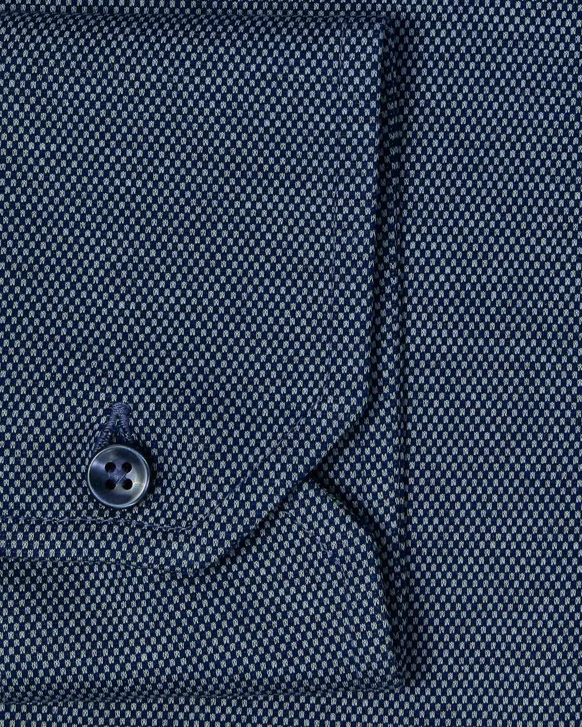 Blue Check Performance Pique Knit Shirt - Image 3