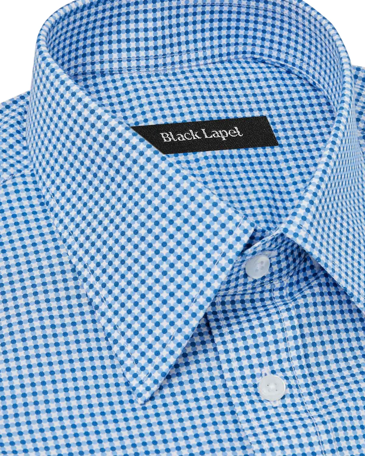 Blue Mod Dots Printed Dress Shirt - Image 2
