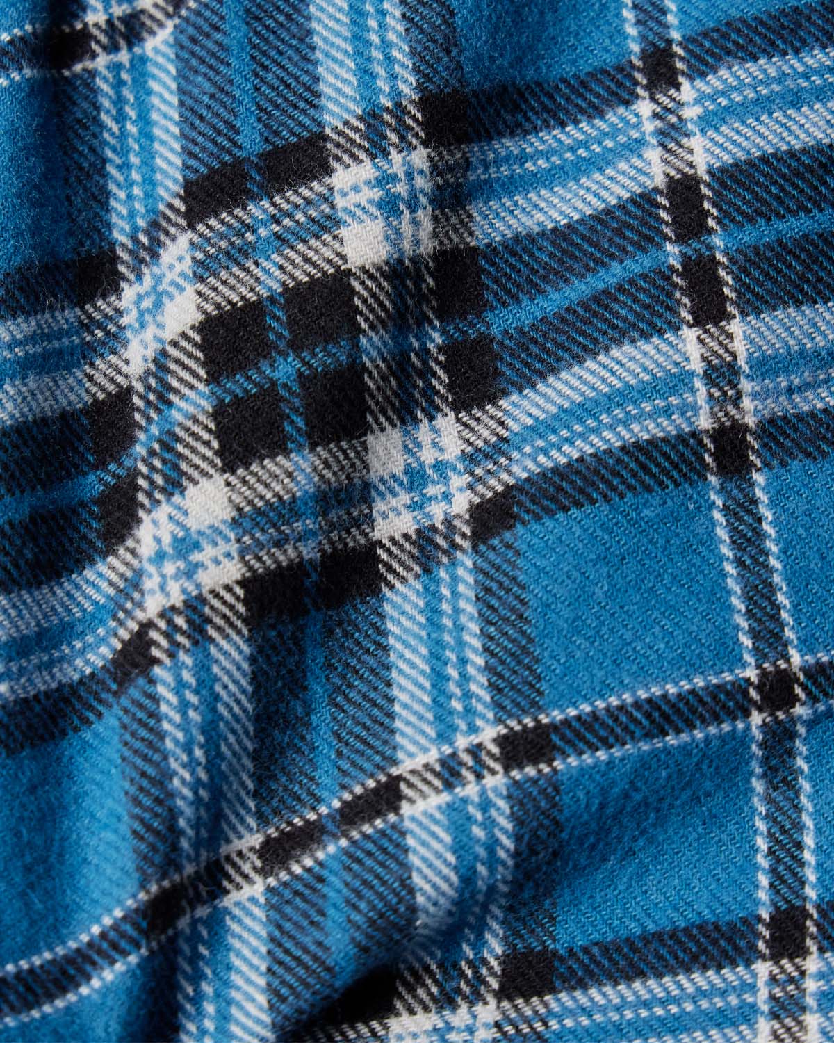Blue Plaid Flannel Shirt - Image 4