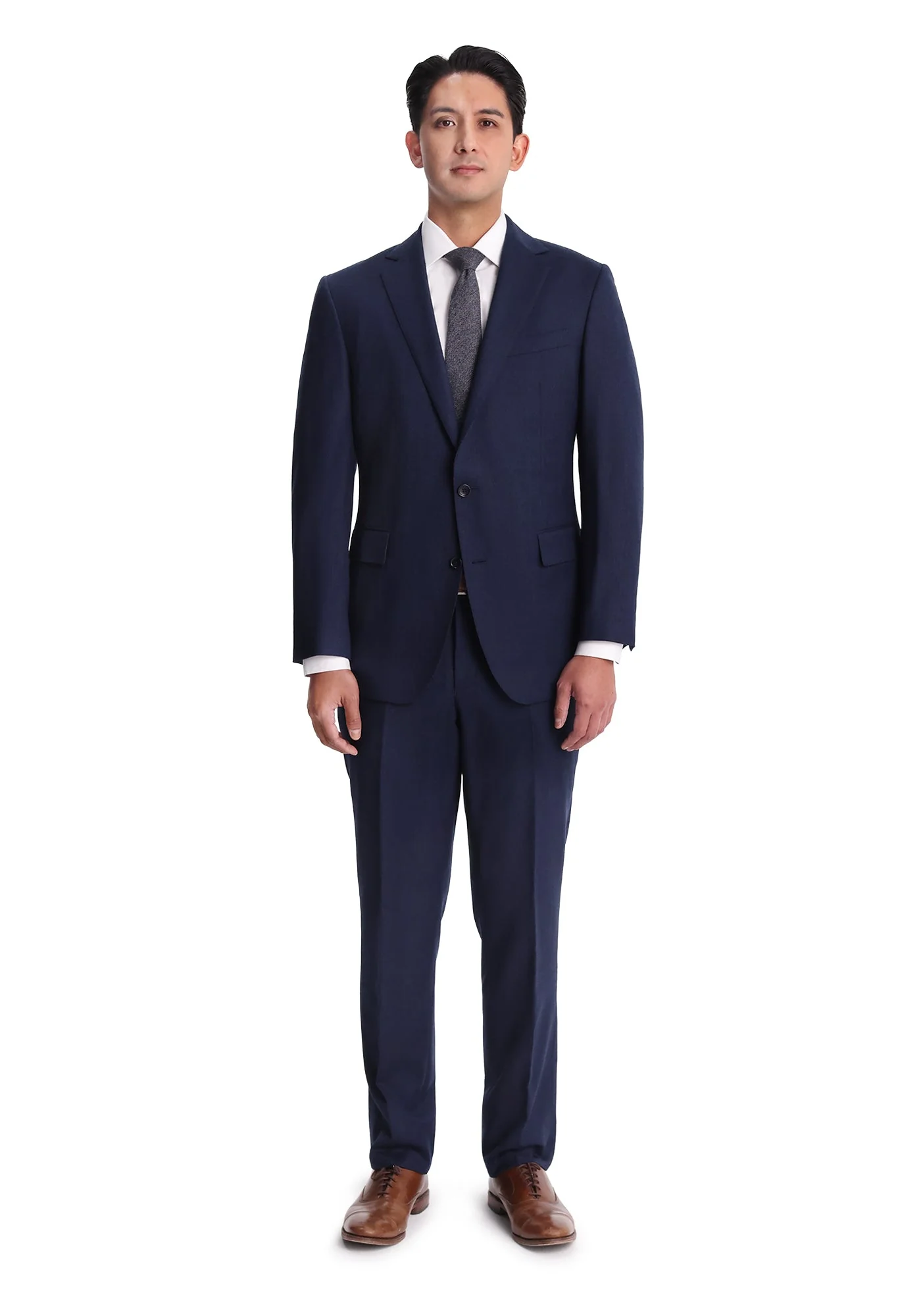 Blue Tick Weave Flannel Blazer - Image 4