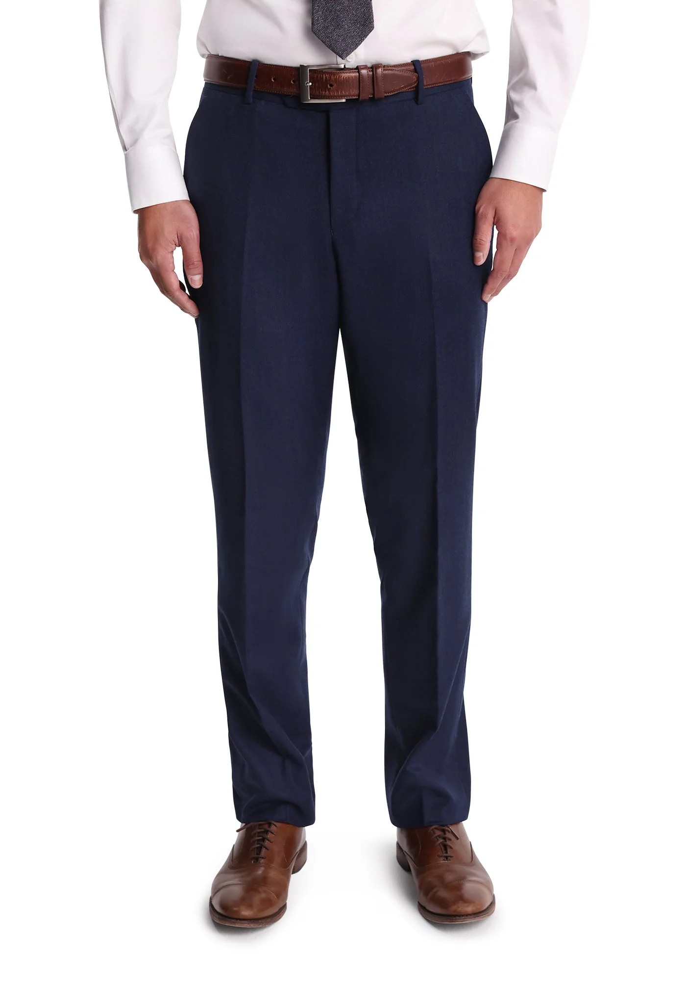 Blue Tick Weave Flannel Suit - Image 6