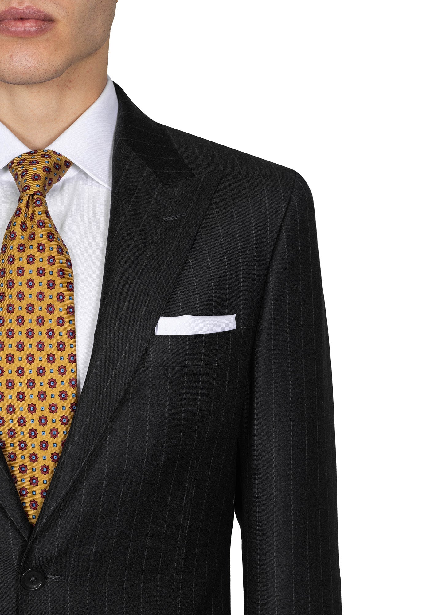 The Trivero Charcoal Chalk Stripe Suit - Image 3