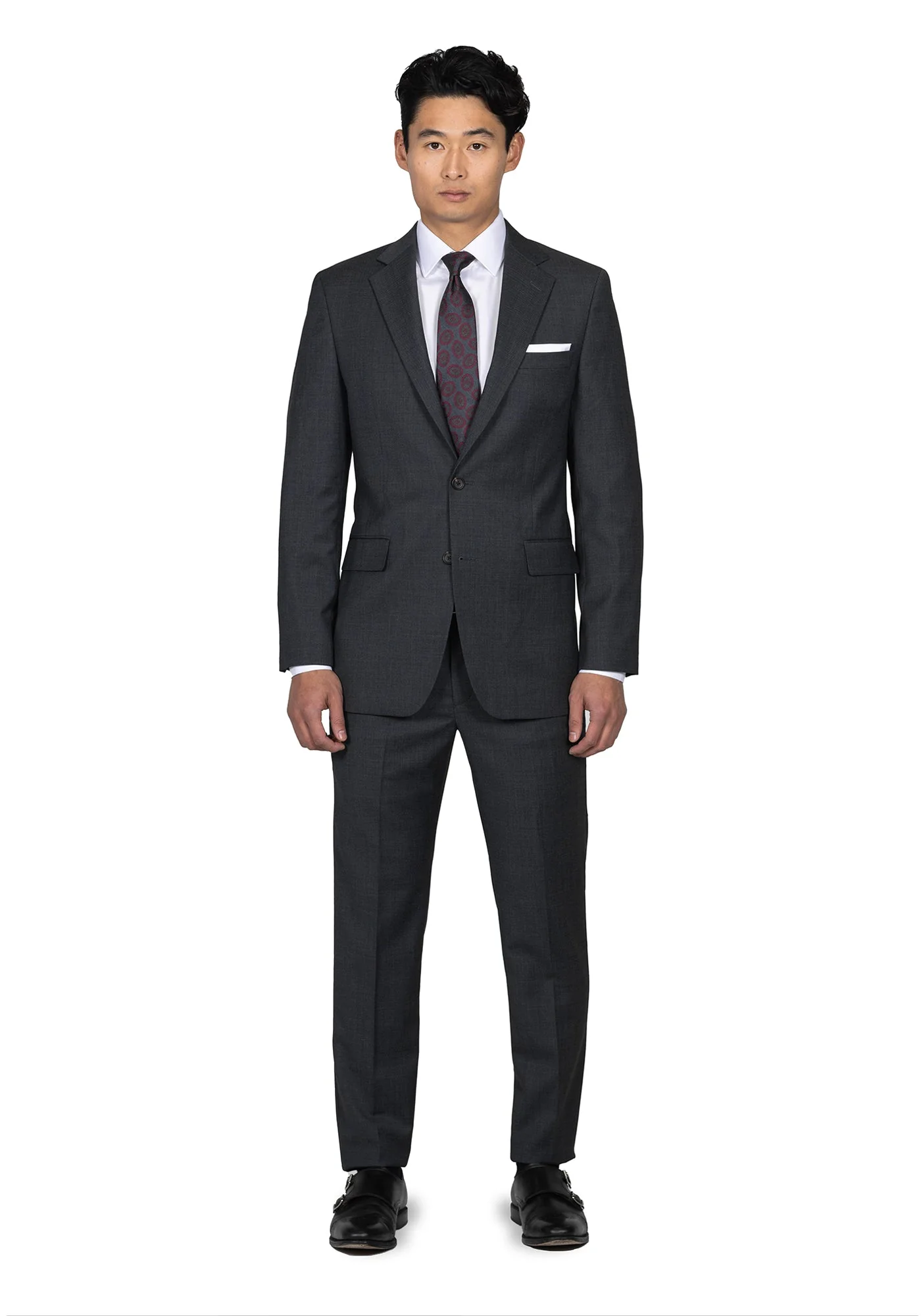 Charcoal Grey Birdseye Blazer