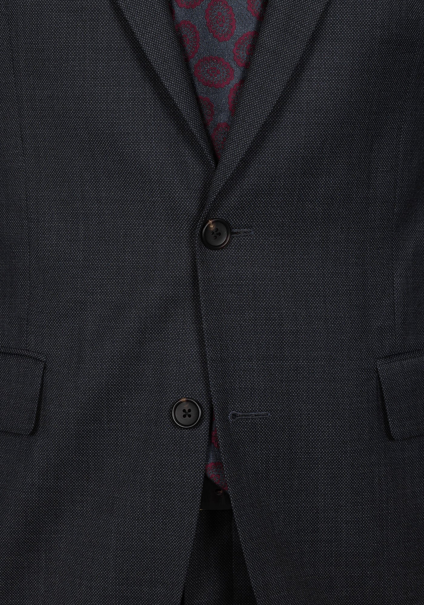 Charcoal Grey Birdseye Suit - Image 6