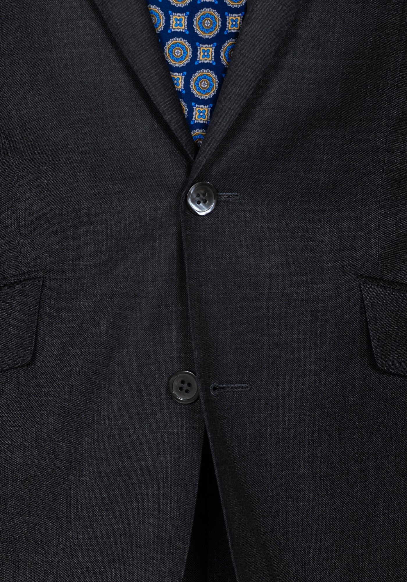 The Harkness Charcoal Grey Sharkskin Blazer - Image 5