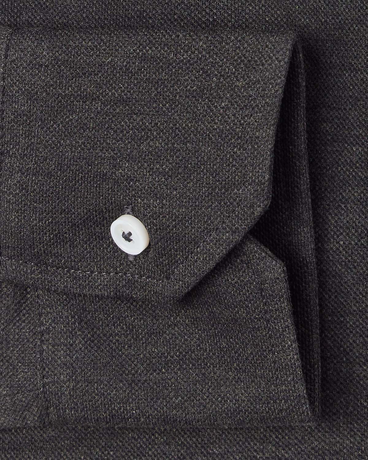 Charcoal Performance Pique Knit Shirt - Image 3