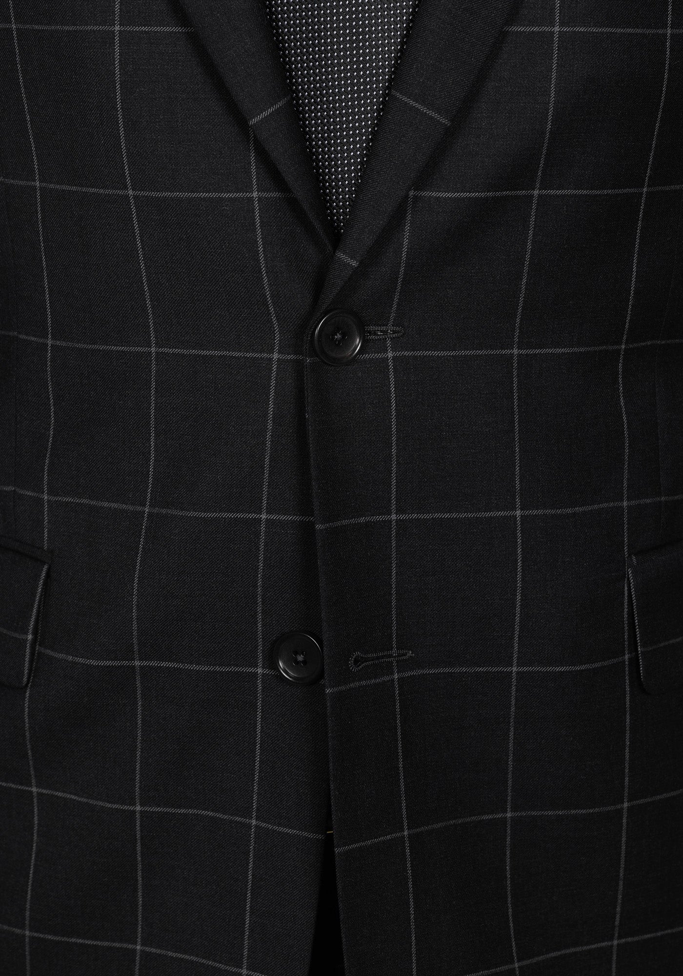 Charcoal Windowpane Suit - Image 4