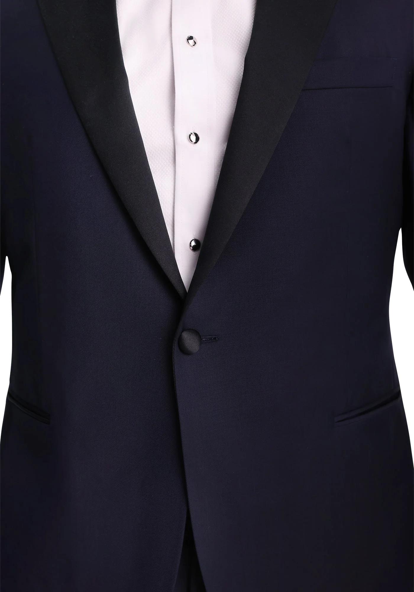 Classic Navy Blue Tuxedo Dinner Jacket - Image 3