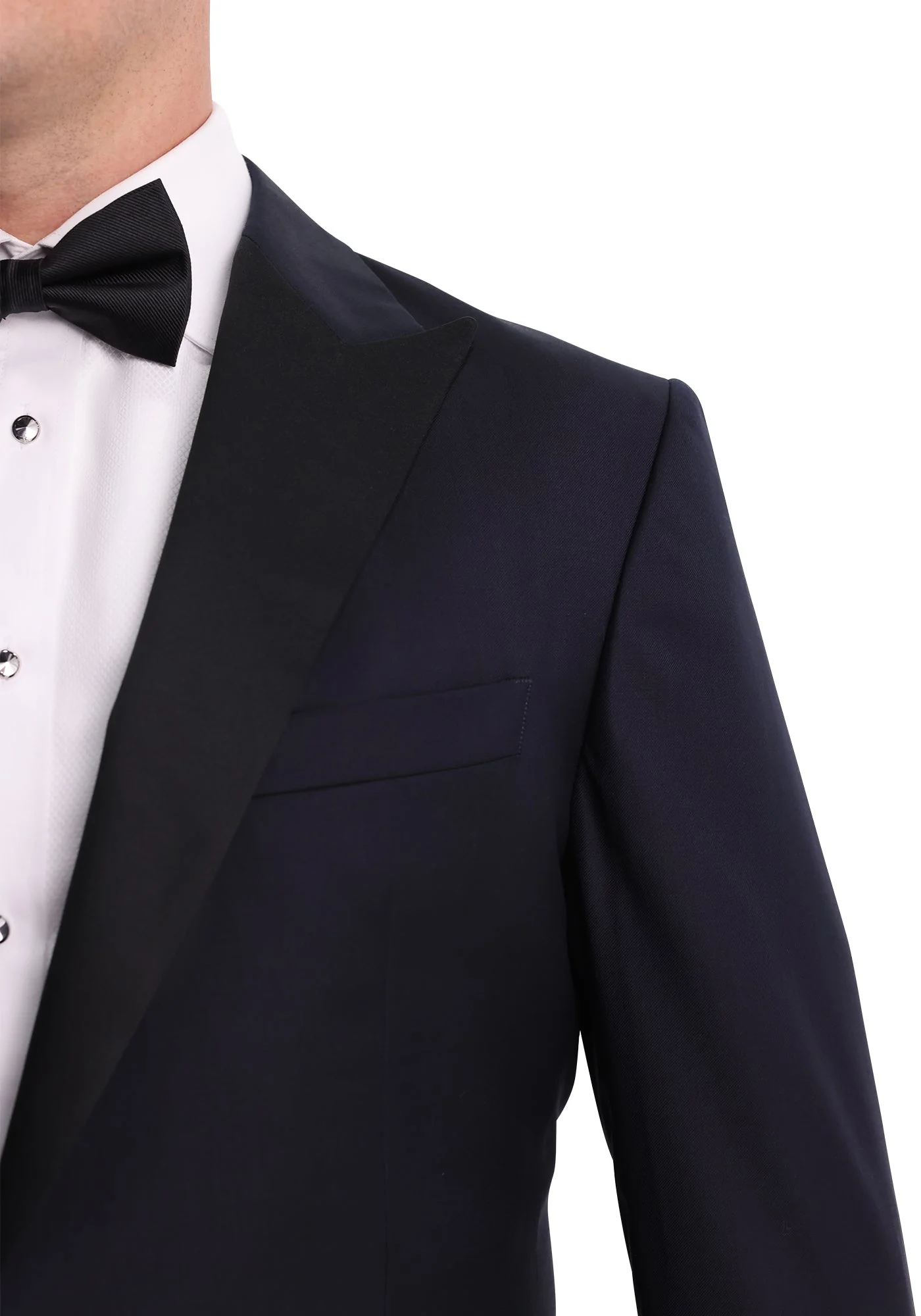 Classic Navy Blue Tuxedo Dinner Jacket - Image 4