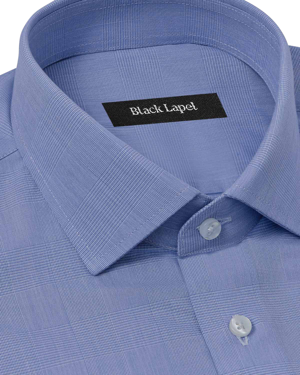 Cornerstone Blue Prince of Wales Check Dress Shirt - Image 2