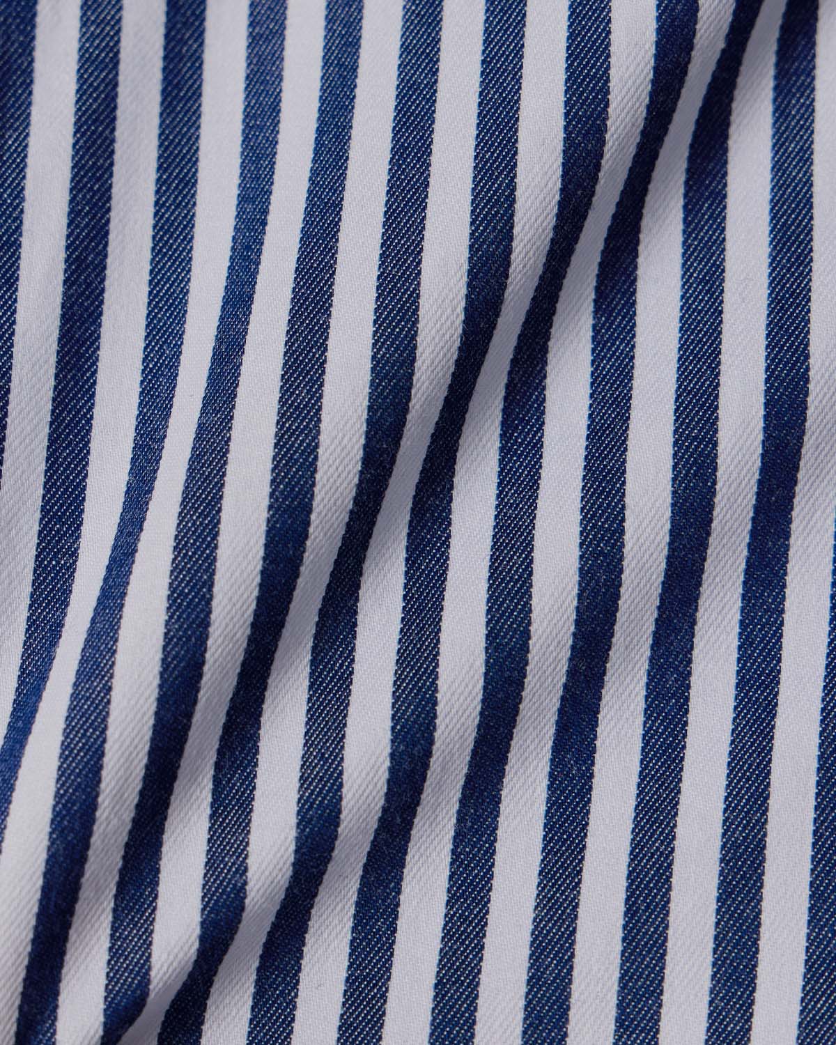 Cornerstone Dark Blue Bengal Stripe Dress Shirt - Image 4
