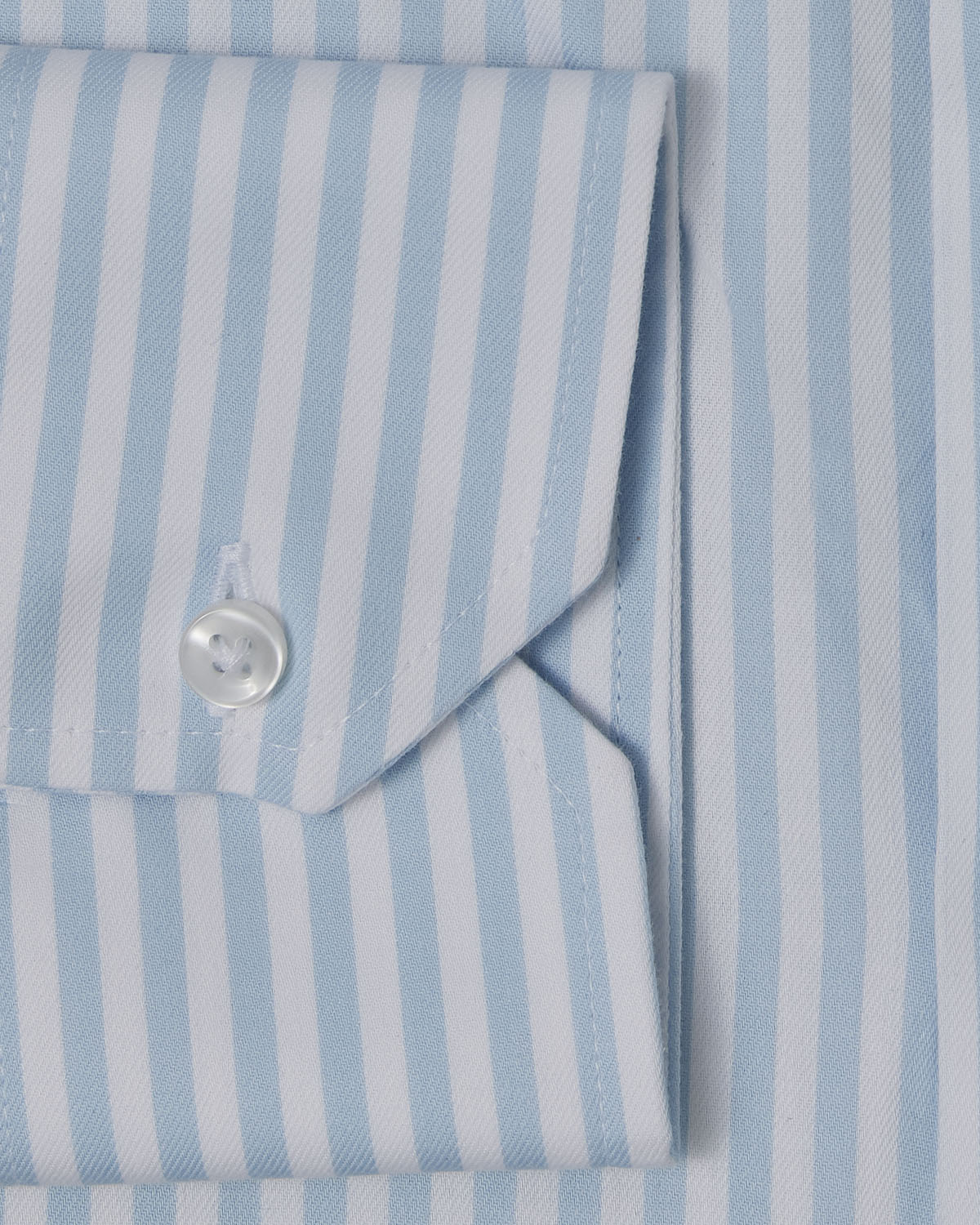 Cornerstone Light Blue Bengal Stripe Dress Shirt - Image 3
