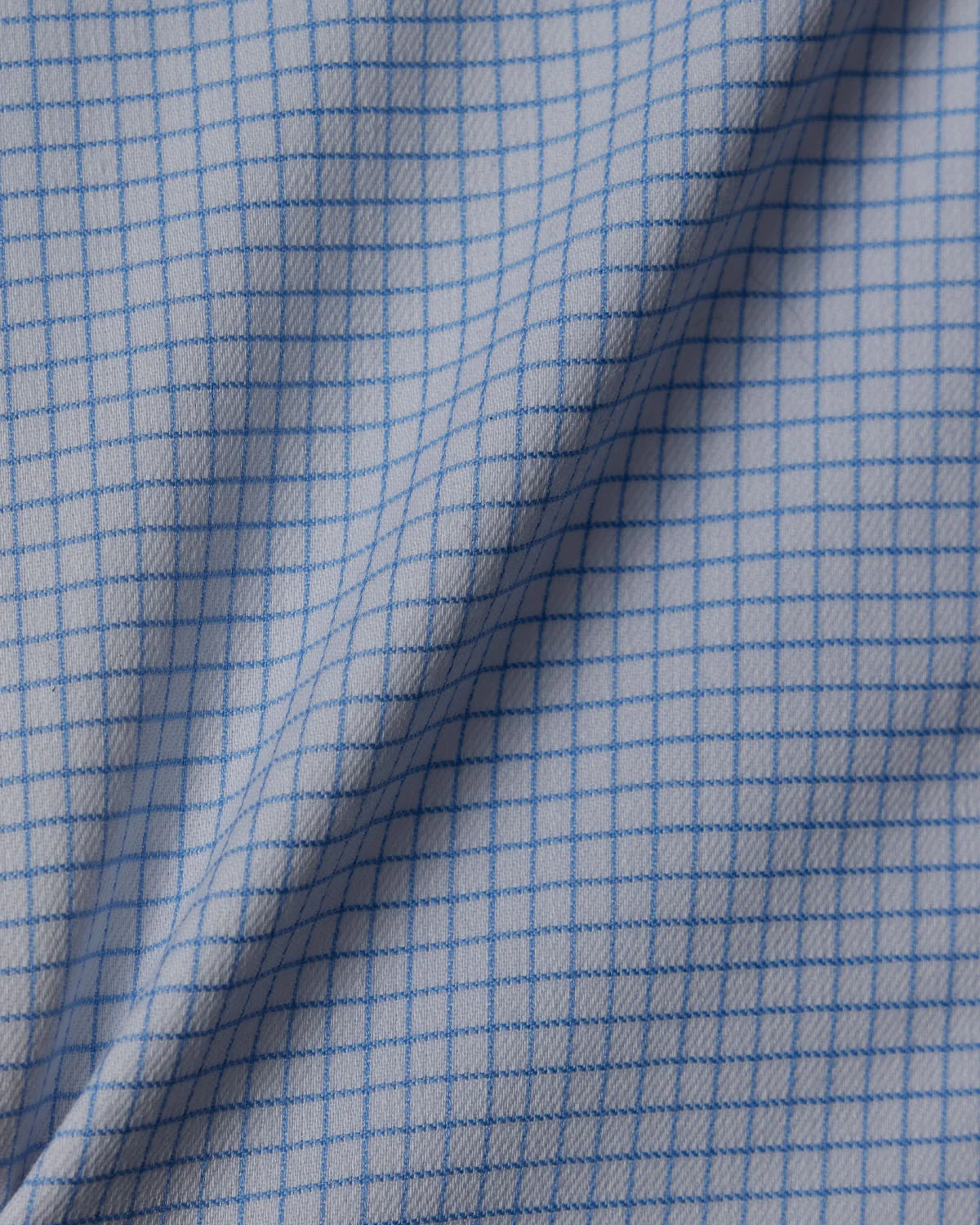 Cornerstone Light Blue Graph Check Dress Shirt - Image 4
