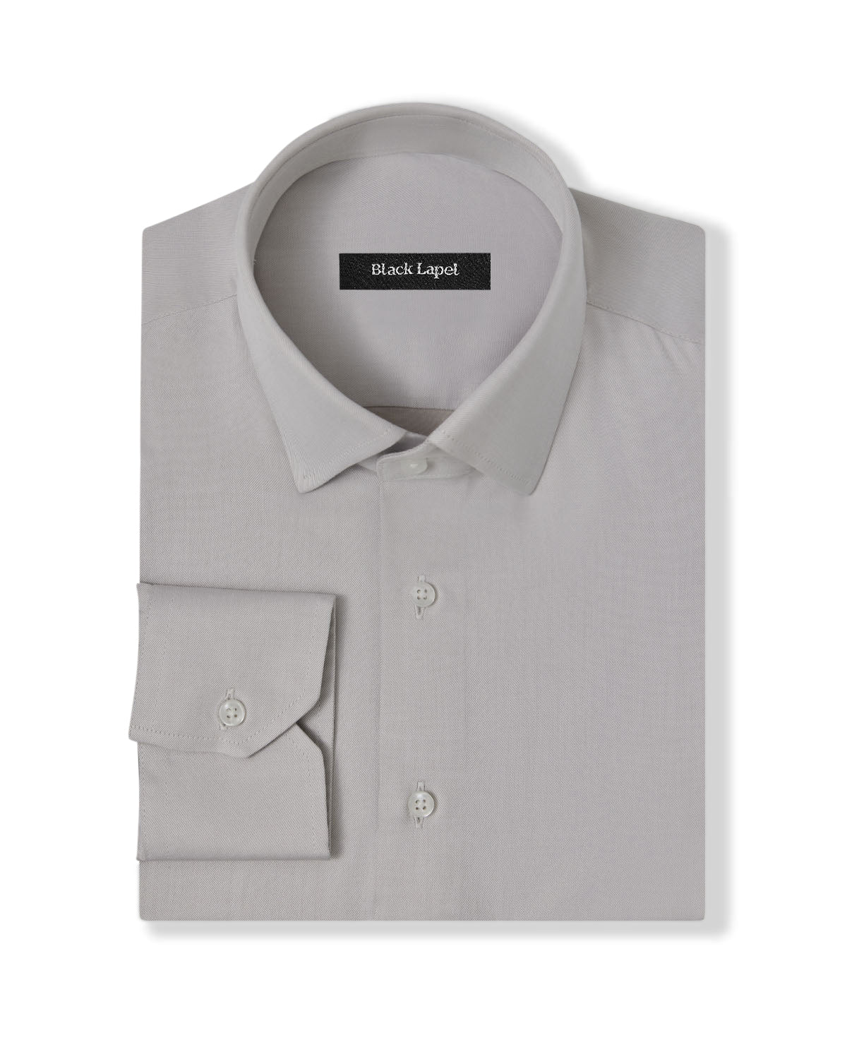 Cornerstone Light Grey Fine Twill Dress Shirt