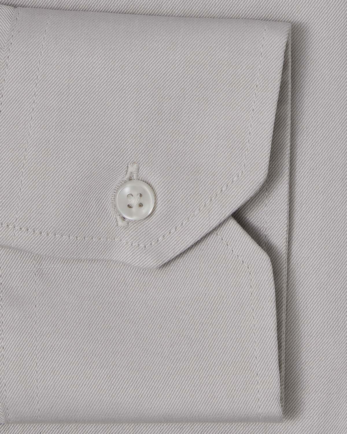 Cornerstone Light Grey Fine Twill Dress Shirt - Image 3