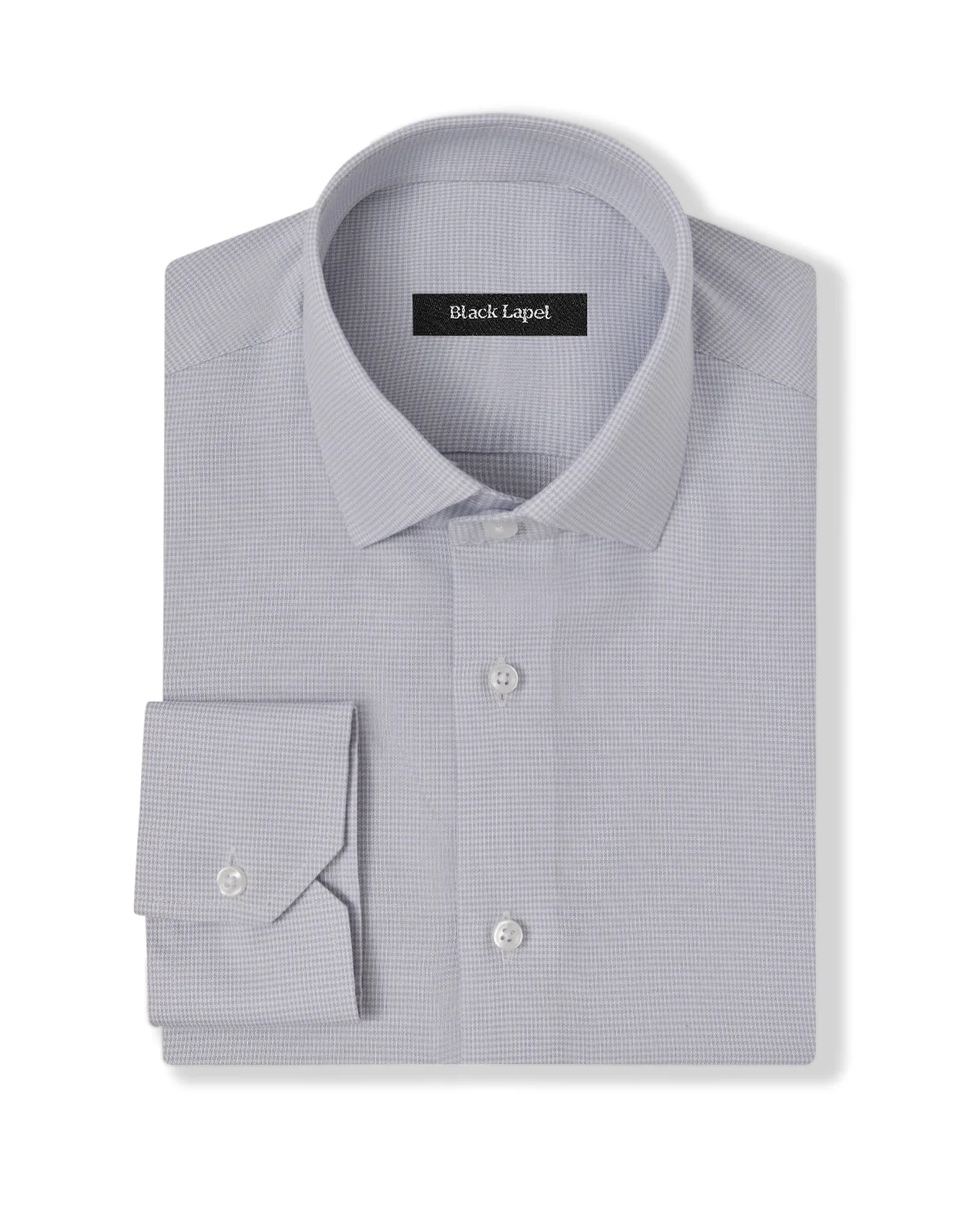 Cornerstone Light Grey Puppytooth Dress Shirt