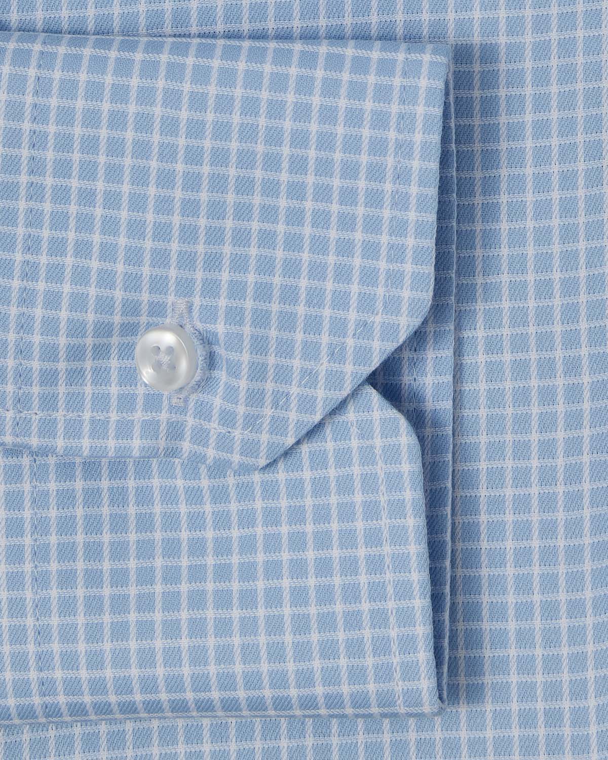Cornerstone Sky Blue Graph Check Dress Shirt - Image 3