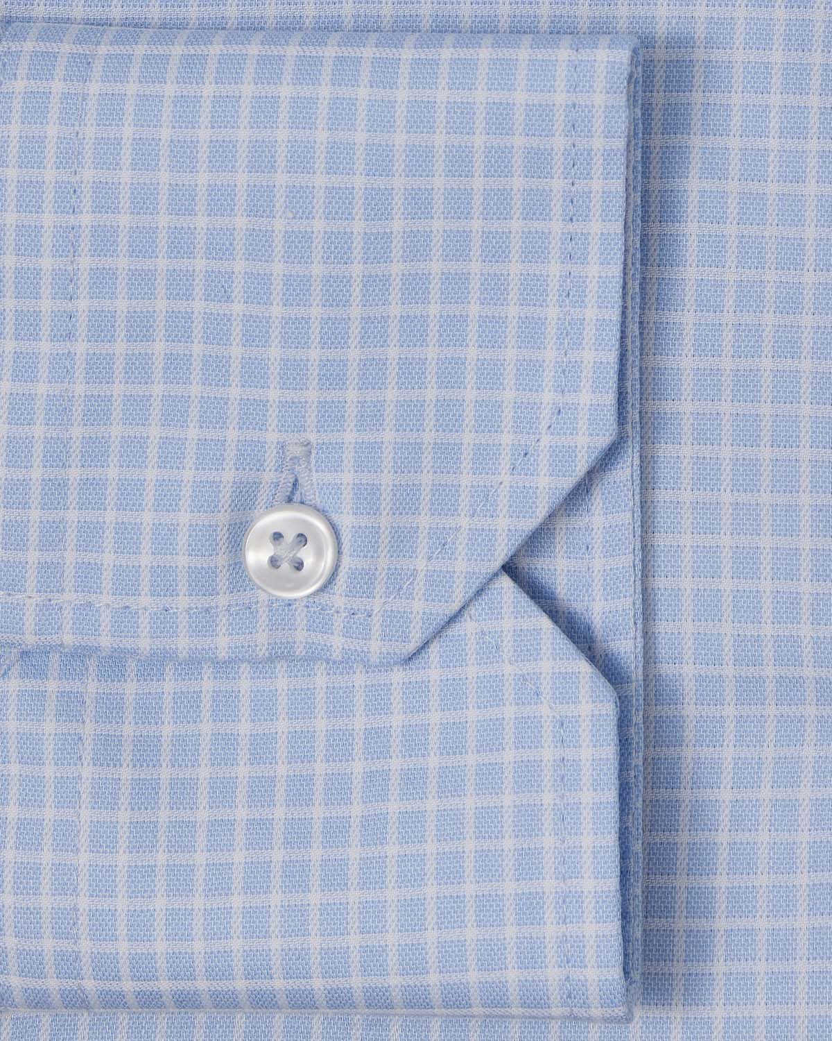 Cornerstone White and Blue Graph Check Dress Shirt - Image 3