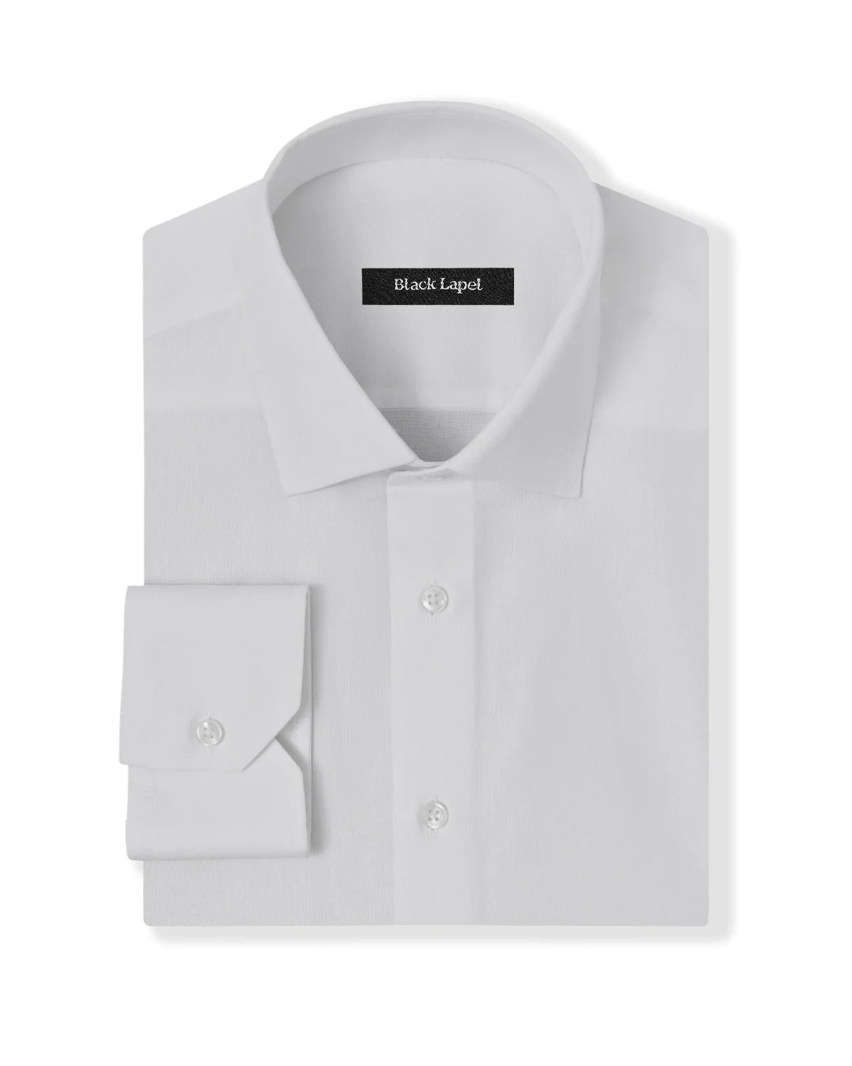 Cornerstone White Plain Weave Dress Shirt