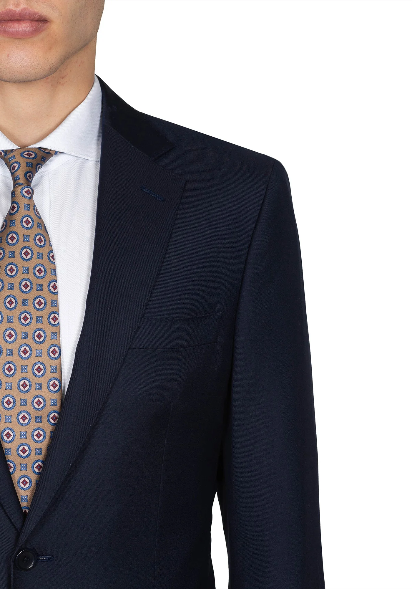 Dark Navy Twill Blazer - Image 4