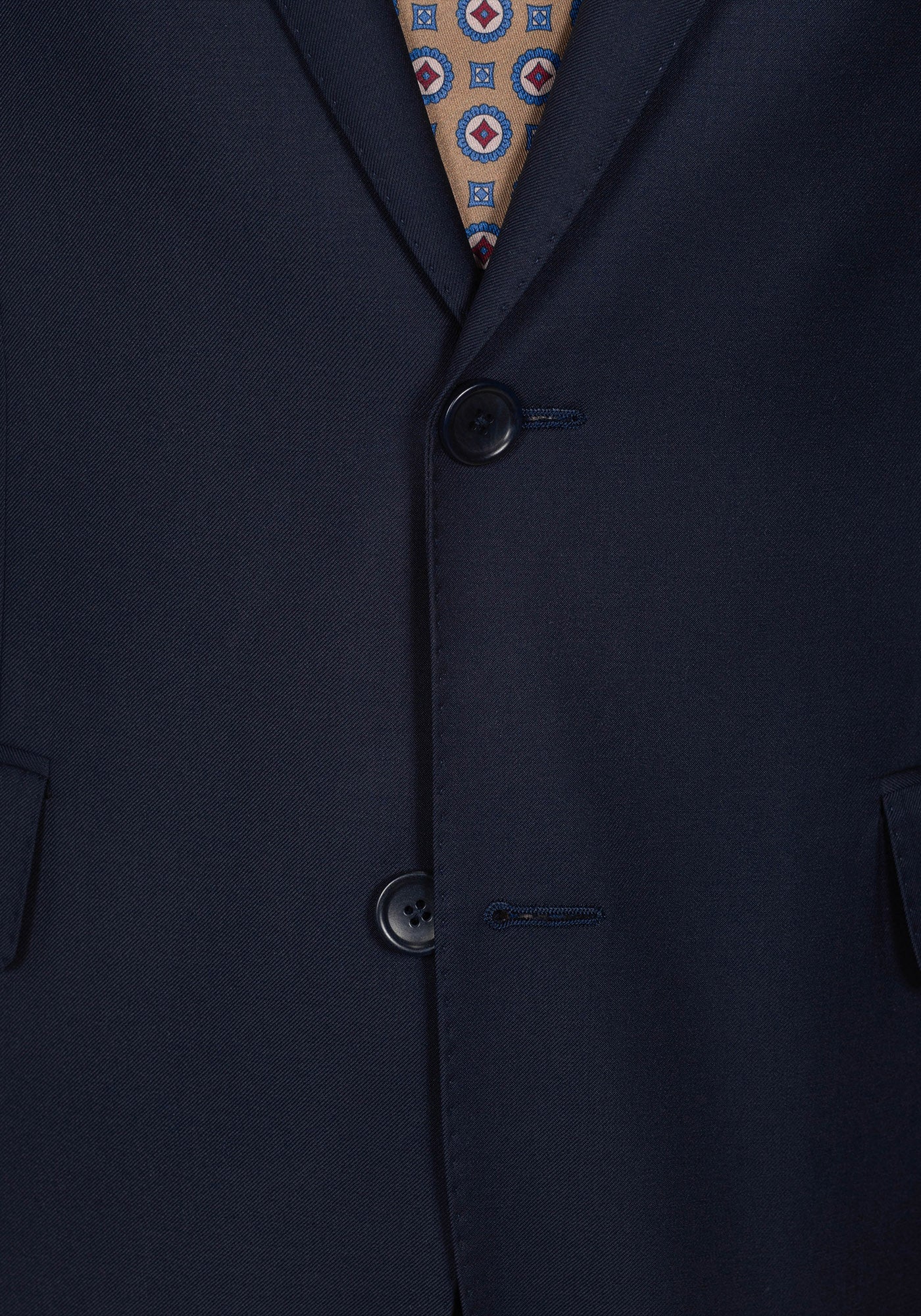The Trivero Dark Navy Twill Suit - Image 5
