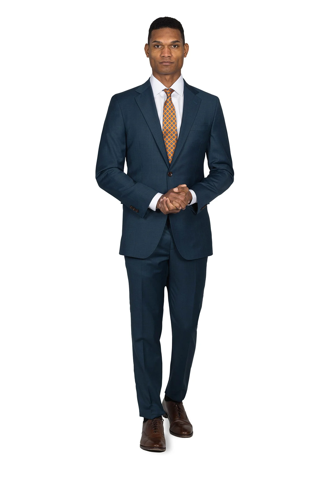 Dark Teal Houndstooth Blazer - Image 2