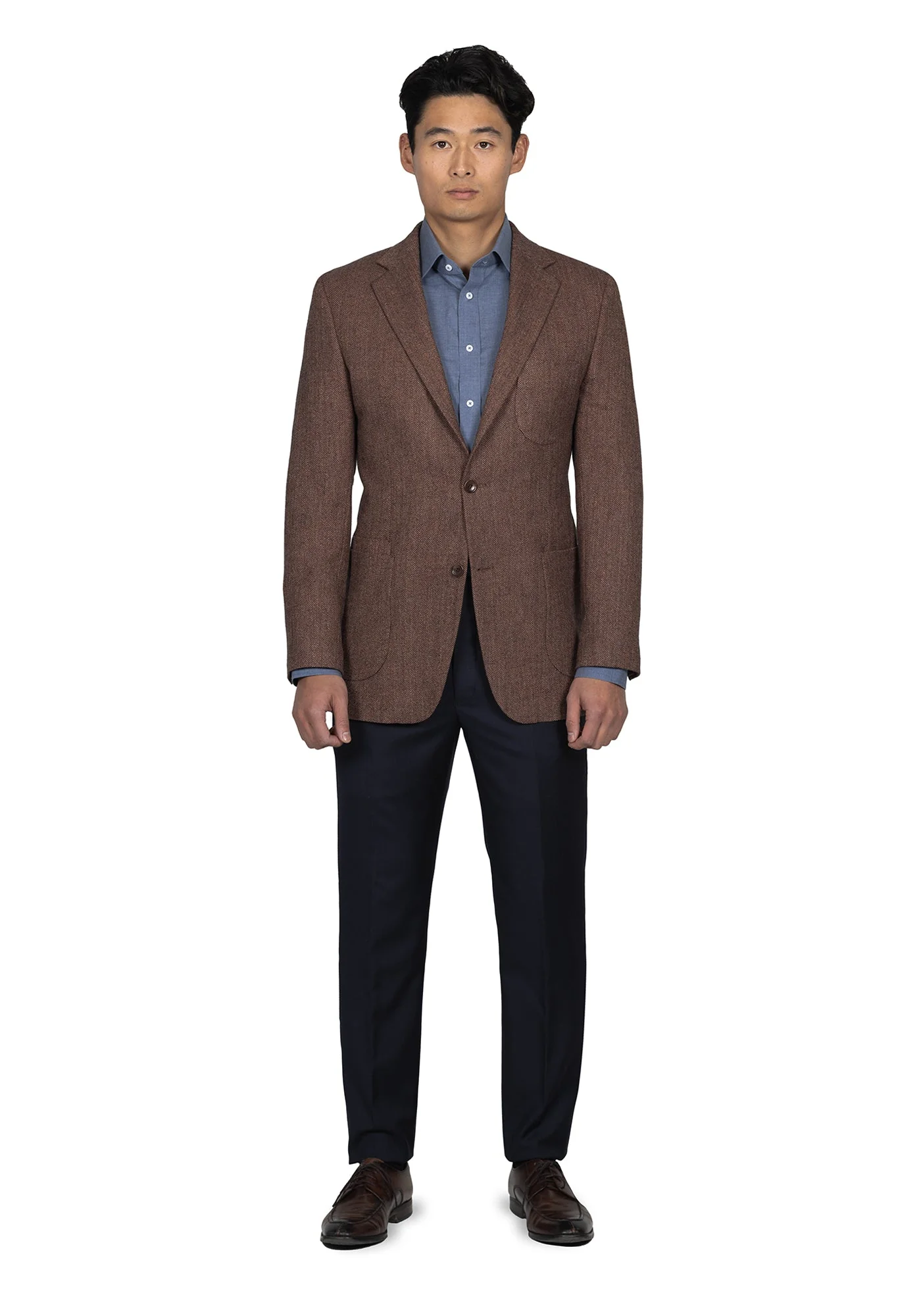 Dusty Rose Herringbone Blazer