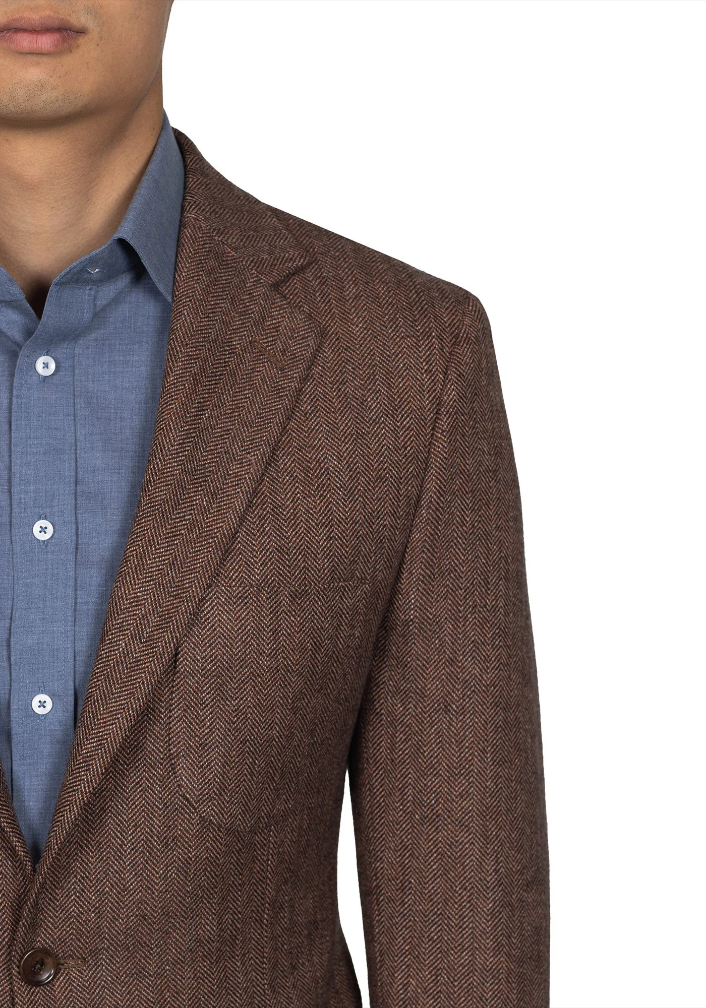 Dusty Rose Herringbone Suit - Image 3