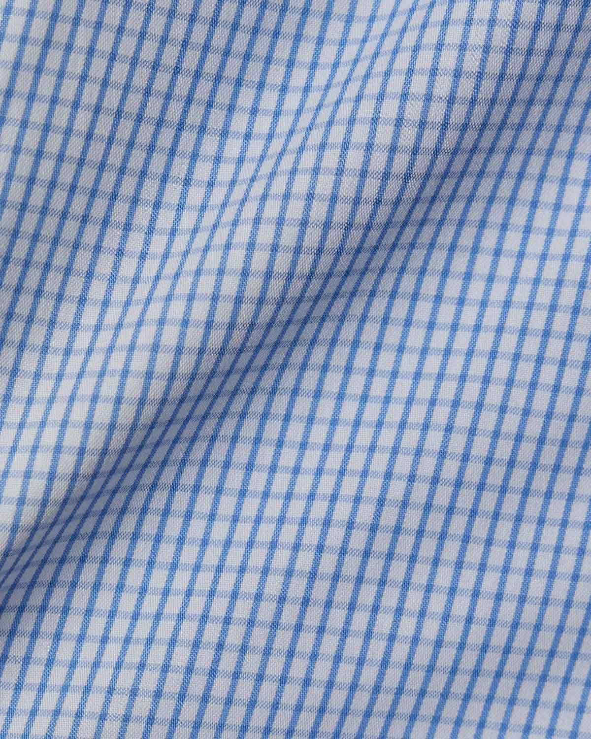 Easy-Care Blue Graph Check Dress Shirt - Image 4