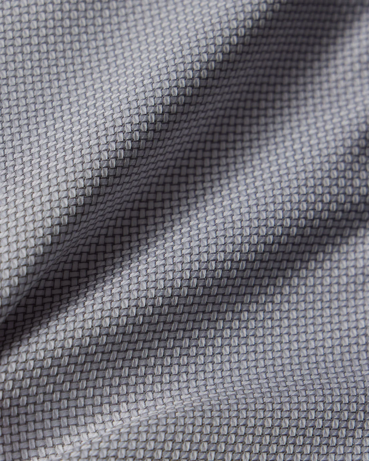 Easy-Care Grey Plain Weave Dress Shirt - Image 4