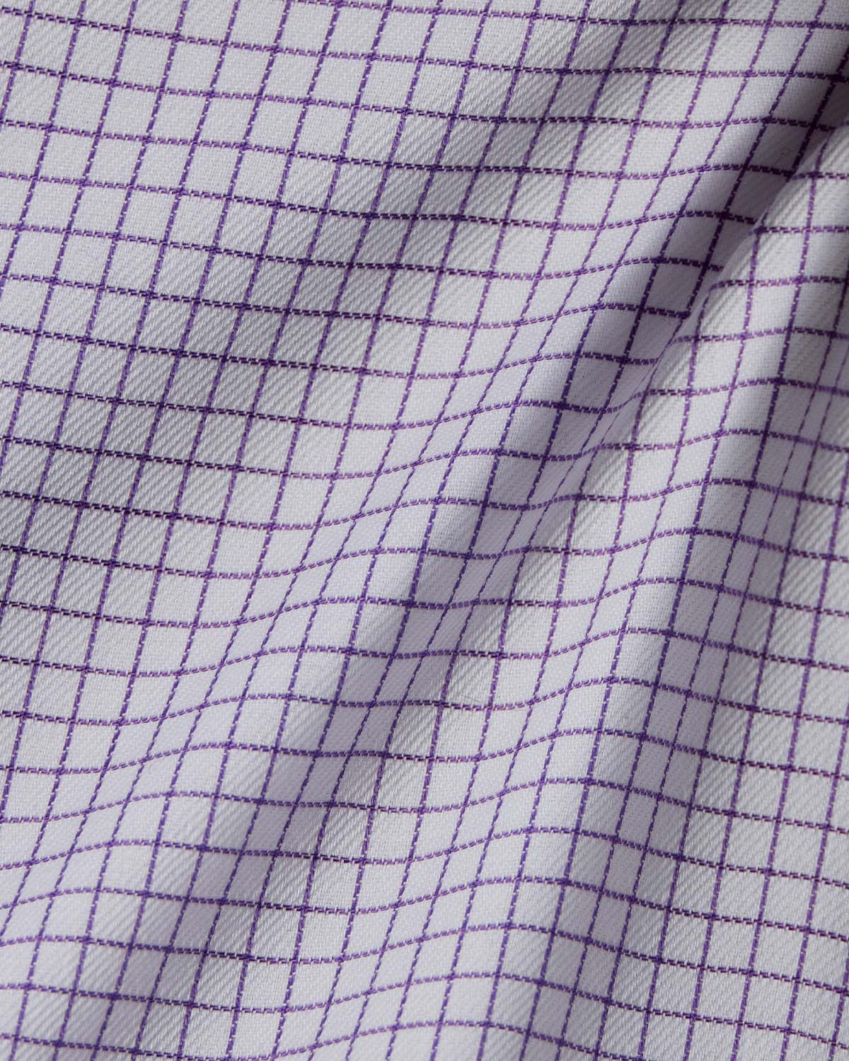 Easy-Care Lavender Graph Check Dress Shirt - Image 4