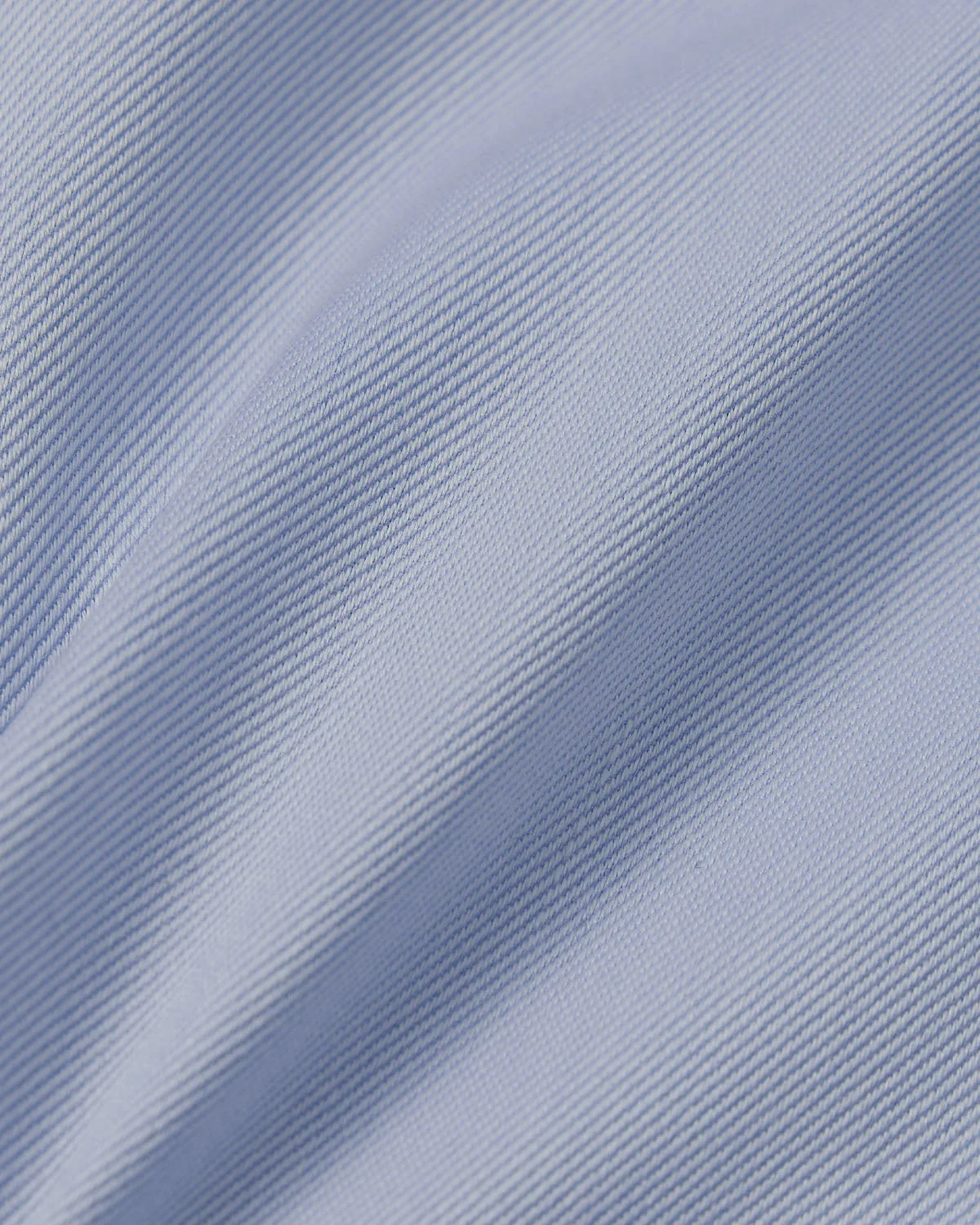Easy-Care Light Blue Fine Twill Dress Shirt - Image 4