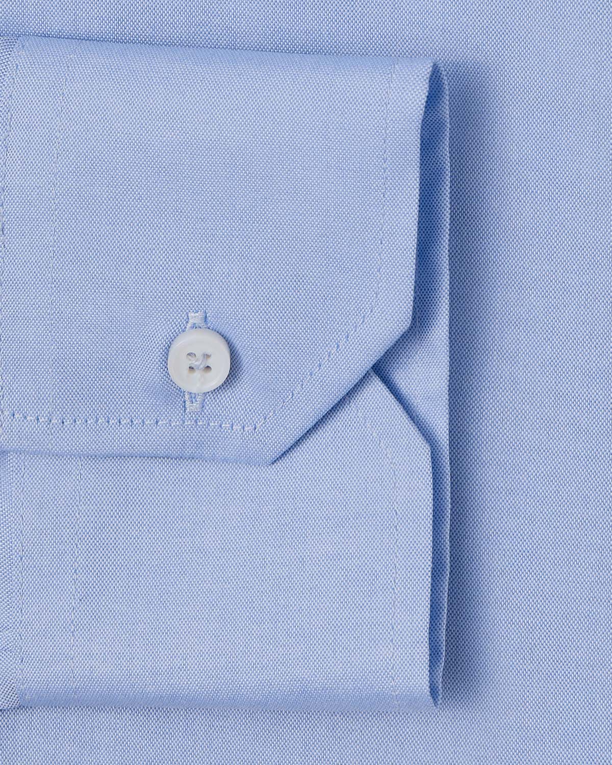 Easy-Care Light Blue Pinpoint Dress Shirt - Image 3