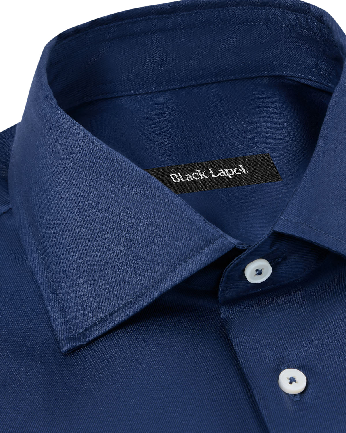 Easy-Care Navy Twill Dress Shirt - Image 2