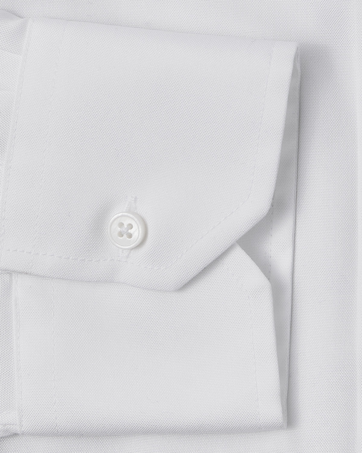 Easy-Care White Pinpoint Dress Shirt - Image 3