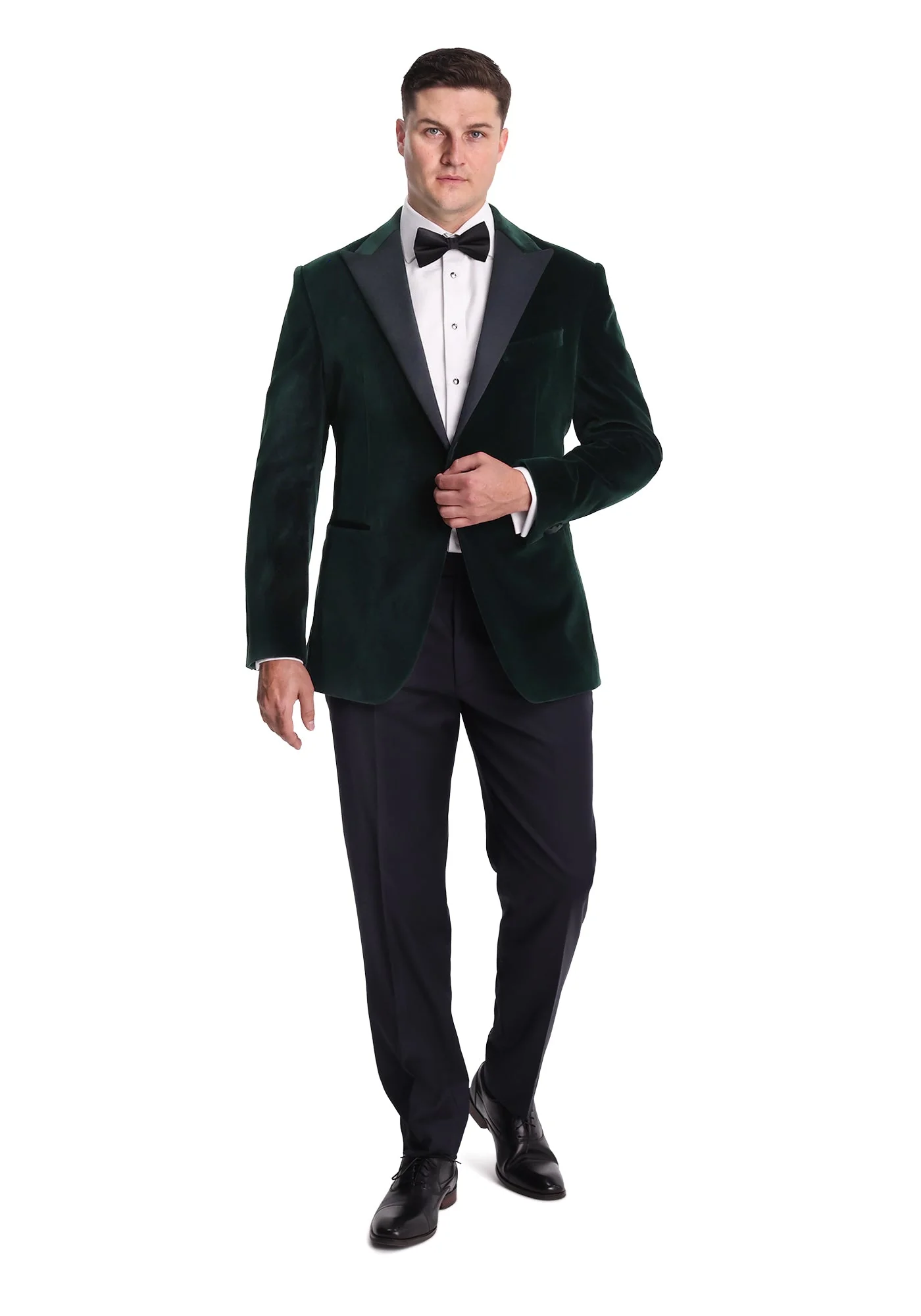 Emerald Green Velvet Tuxedo - Image 2