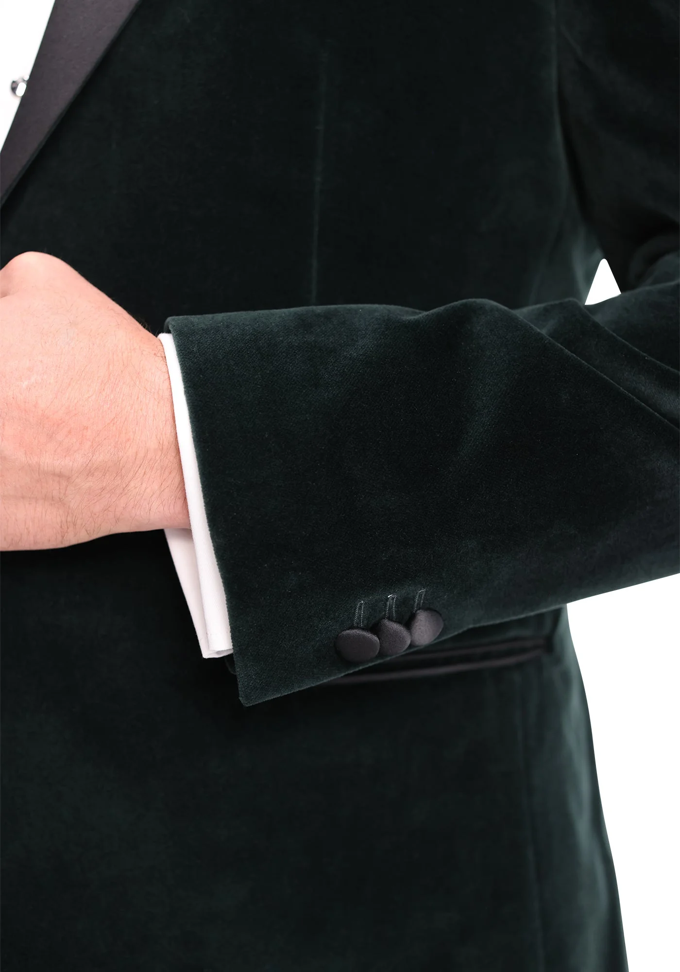 Emerald Green Velvet Tuxedo - Image 5