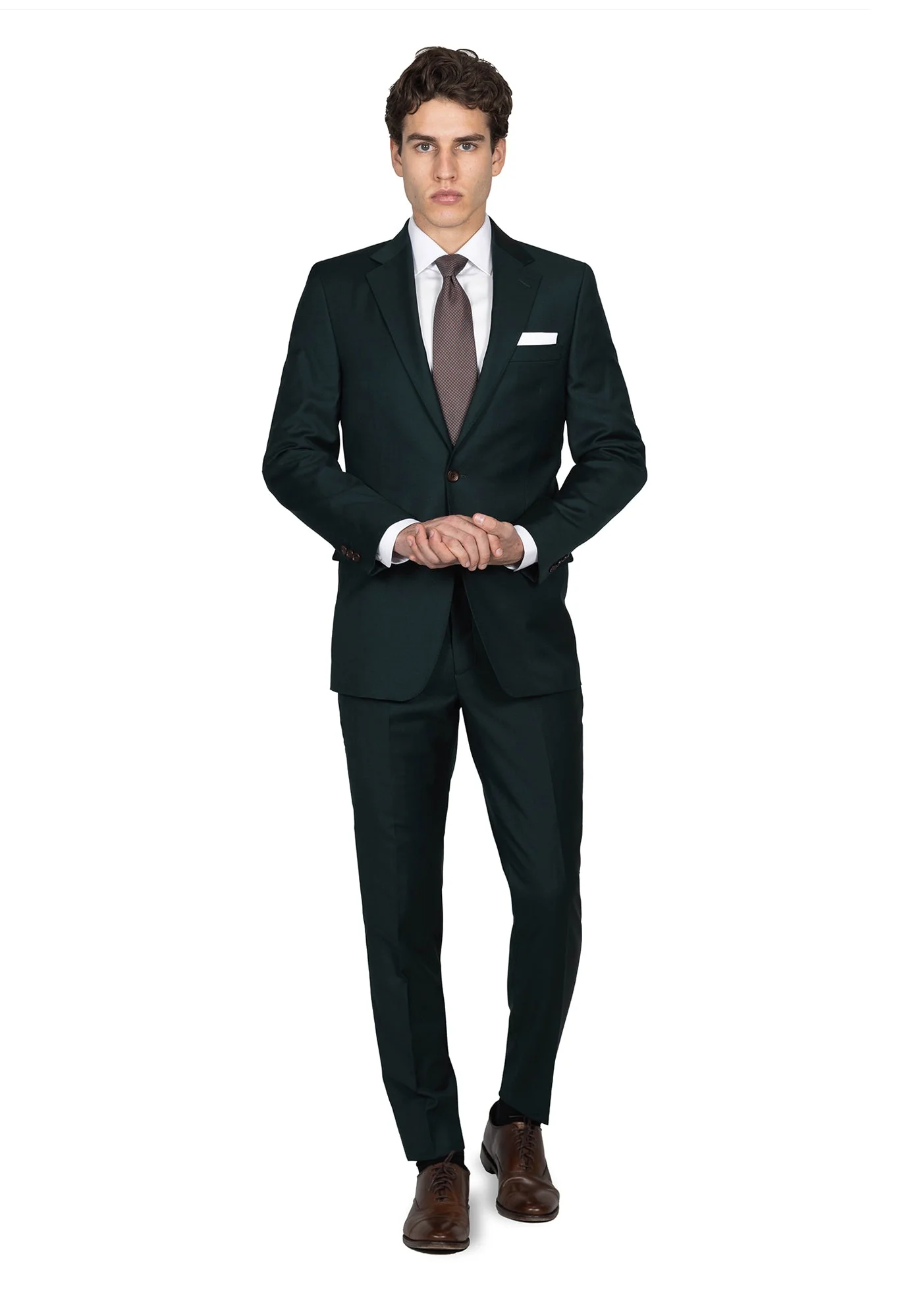 Forest Green Twill Blazer - Image 3