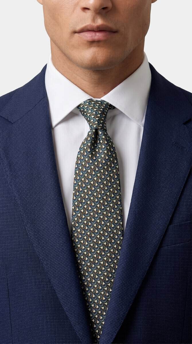 The Foundation Blue Nailhead Suit - Image 3