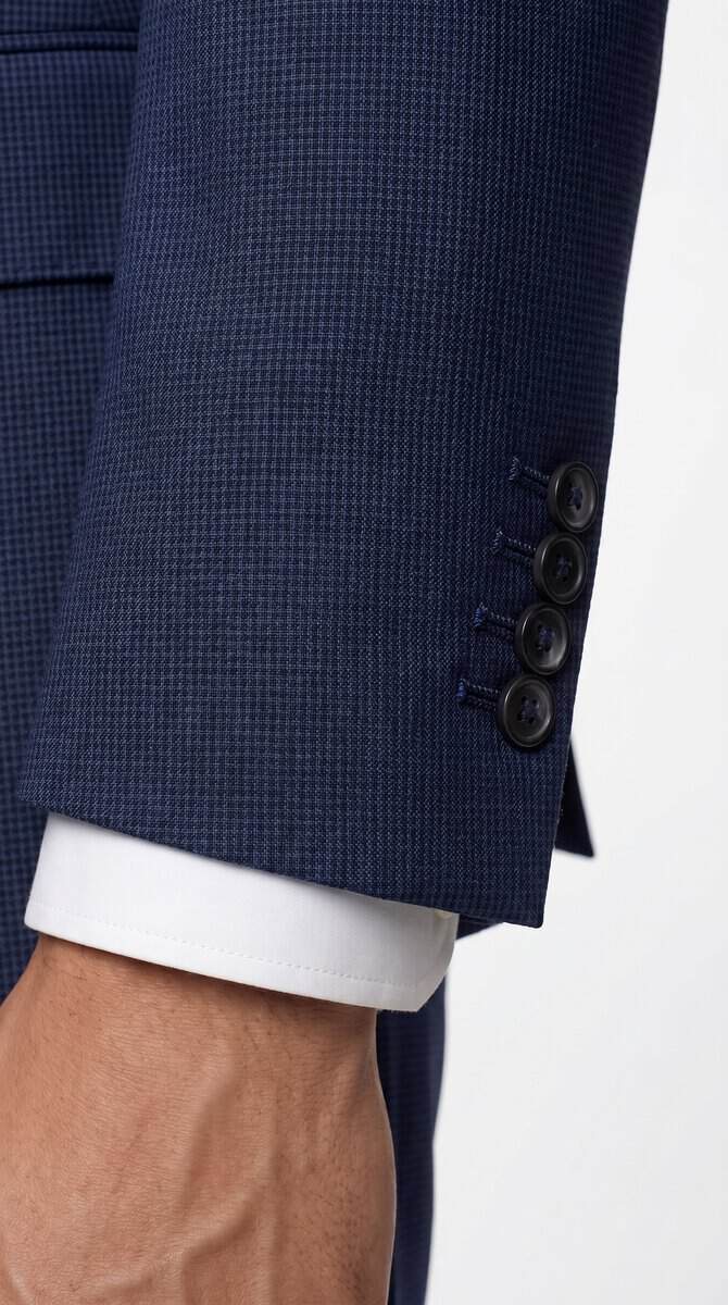 The Foundation Blue Nailhead Suit - Image 5