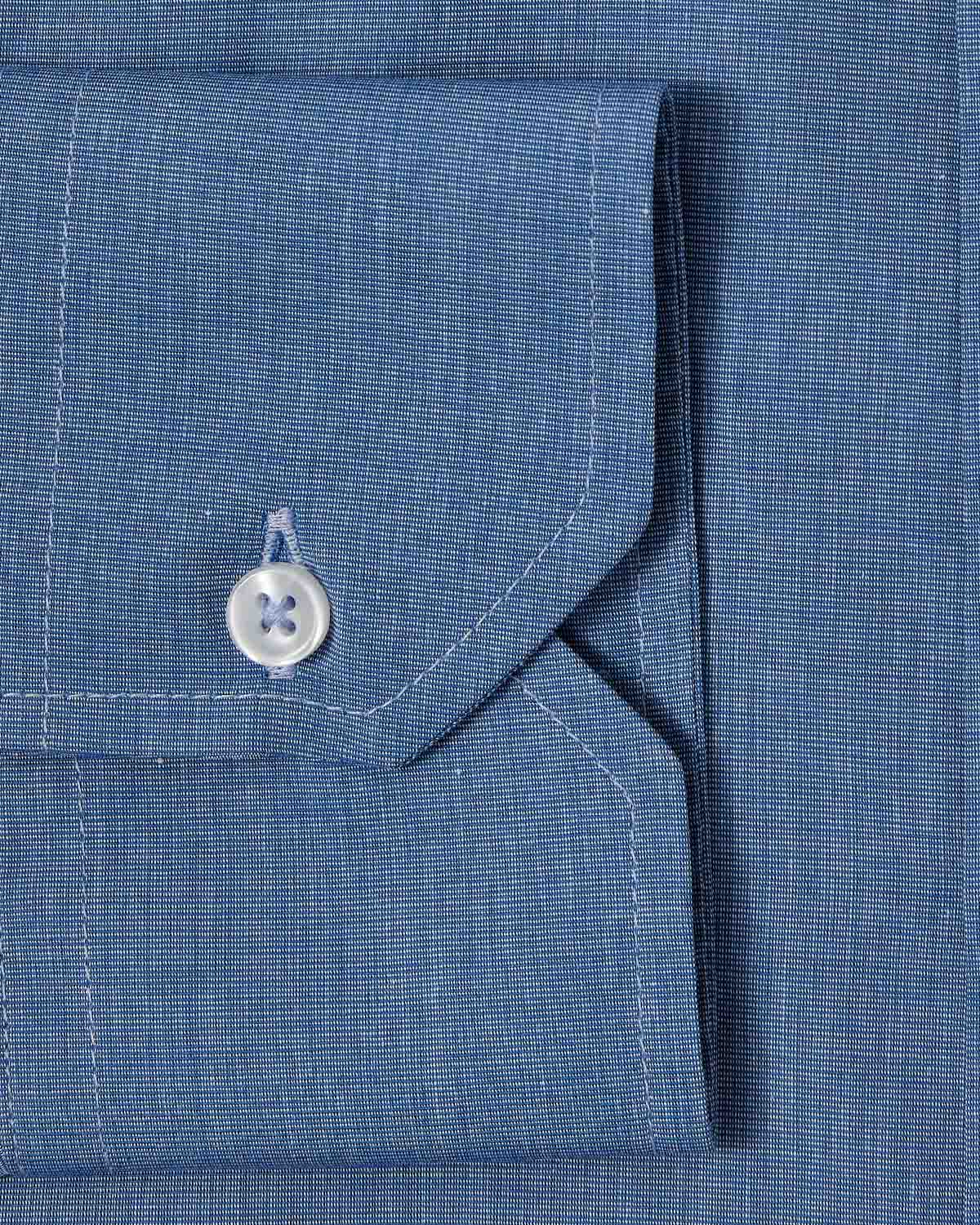 French Blue End-on-End Dress Shirt - Image 3