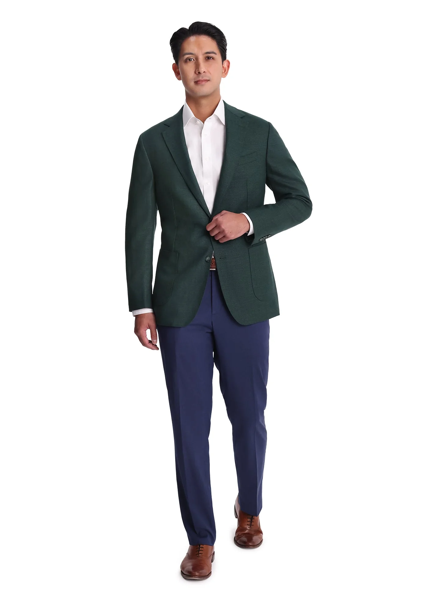 Green Hopsack Blazer - Image 3